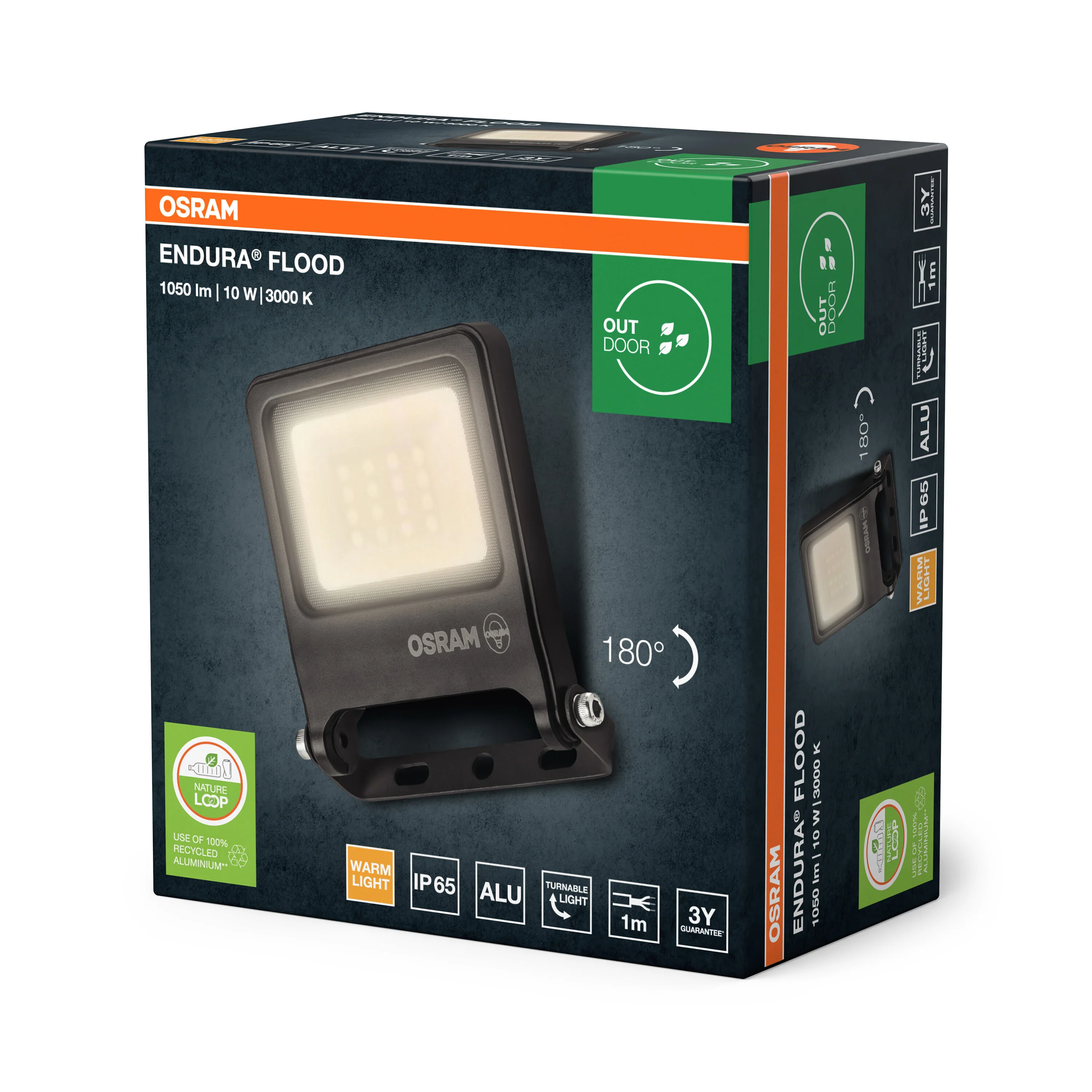 OSRAM ENDURA® Flood 10W ciepła biel PCR - Image 5