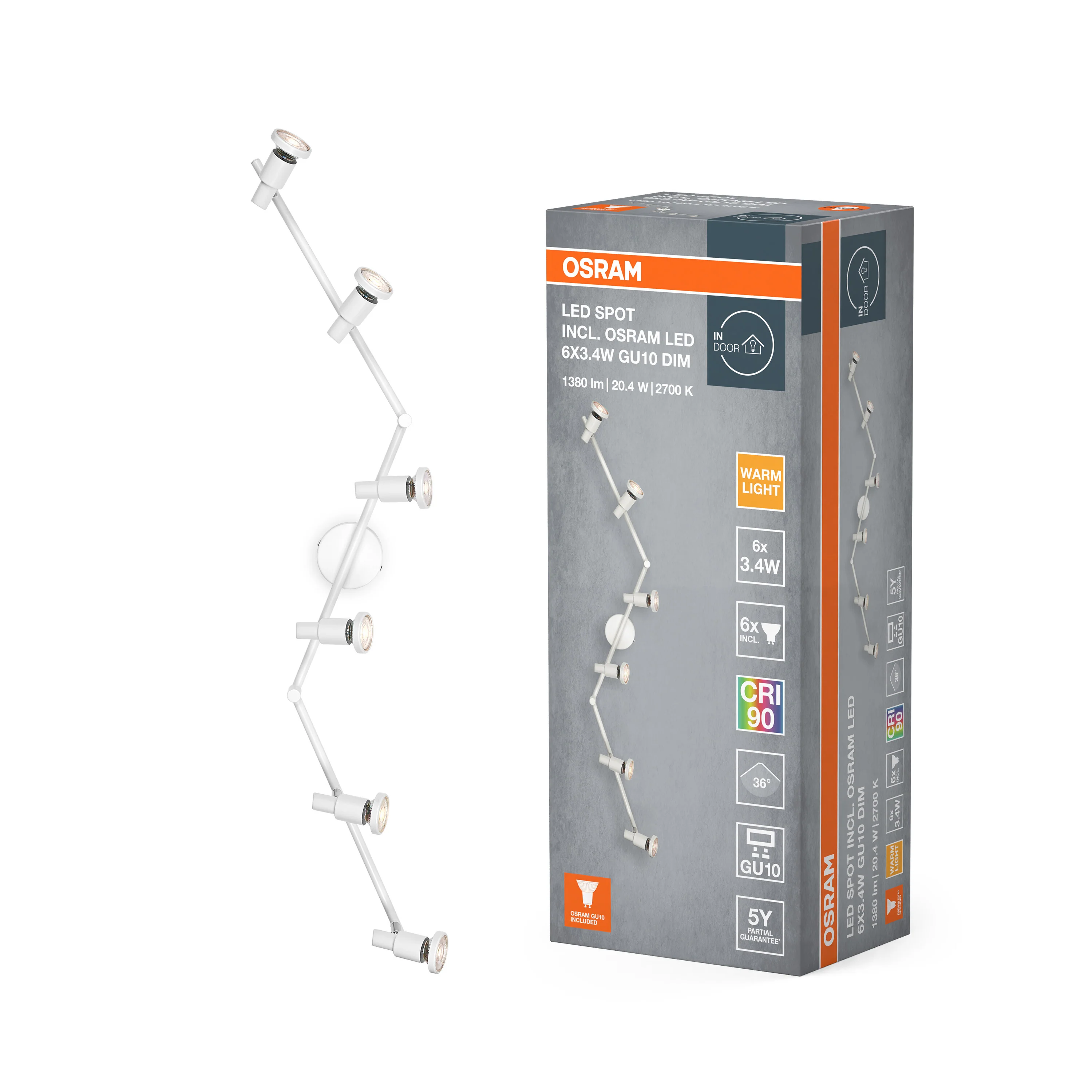 OSRAM ENDURA® Flood 10W ciepła biel PCR połysk - Image 5