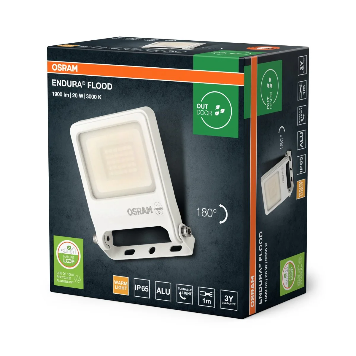 OSRAM ENDURA® Flood 50W ciepła biel PCR - Image 2