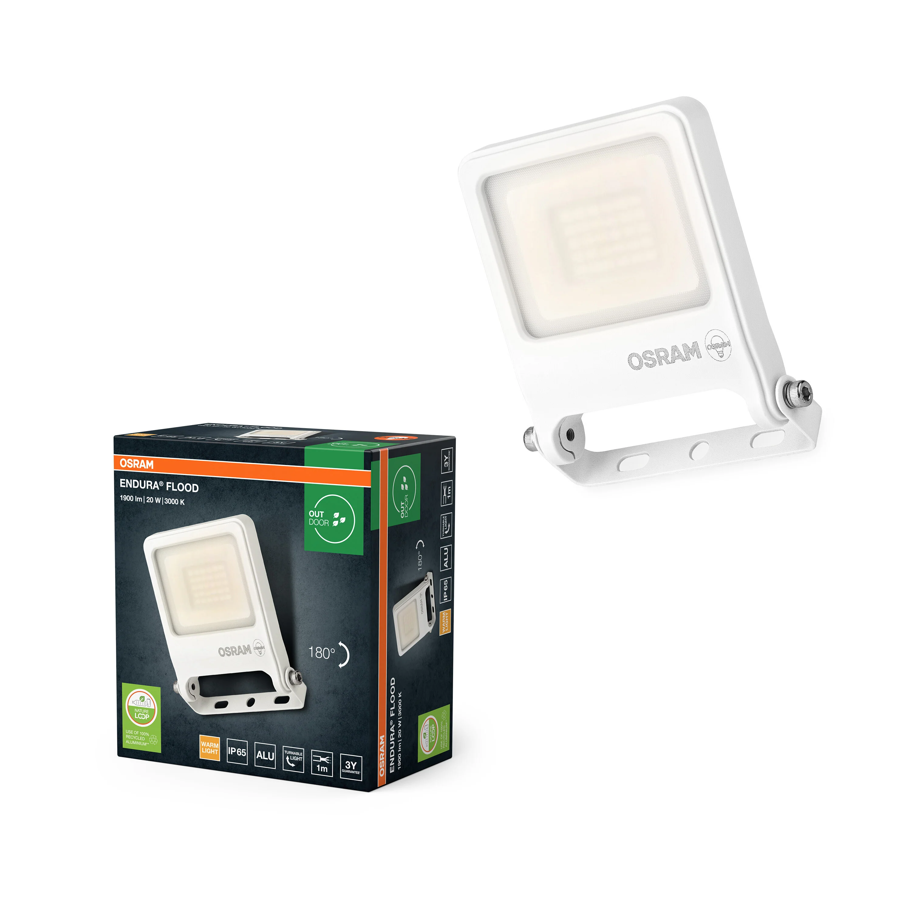 OSRAM ENDURA® Flood 50W ciepła biel PCR - Image 4