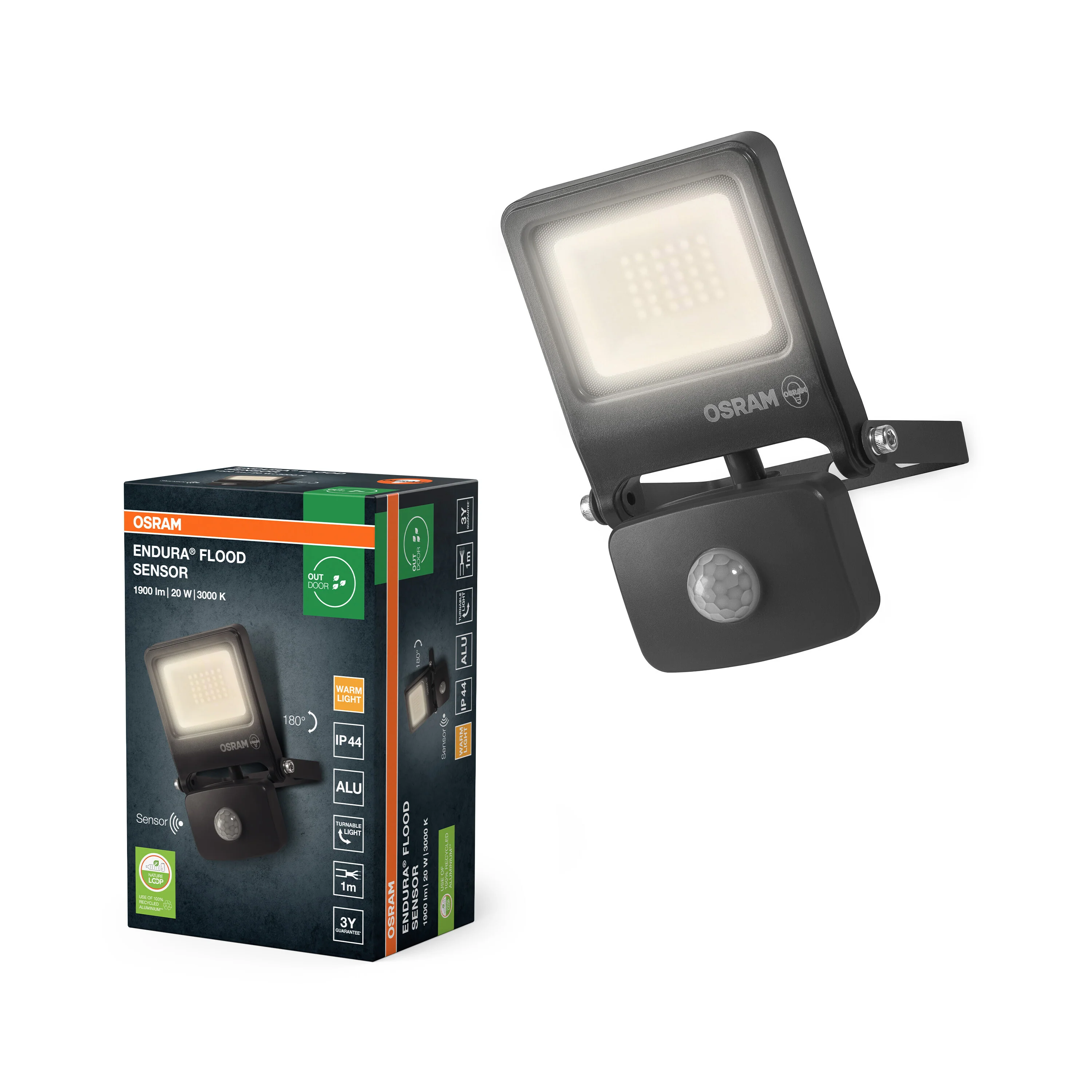 OSRAM ENDURA® Flood 70W chłodna biel PCR satynowy - Image 4