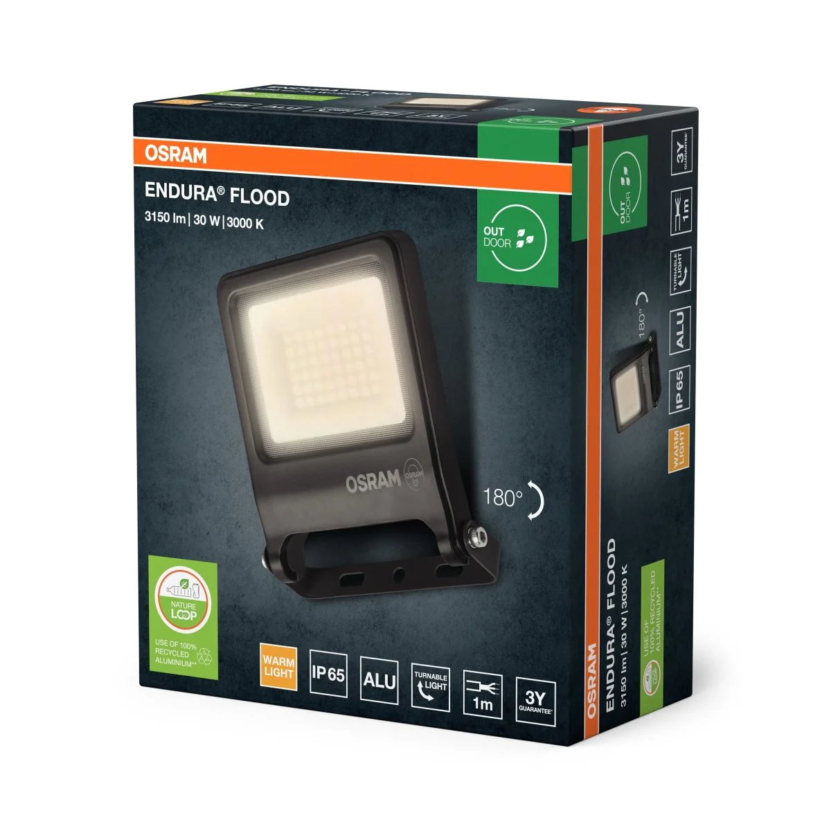 OSRAM ENDURA® Flood 70W ciepła biel PCR - Image 2