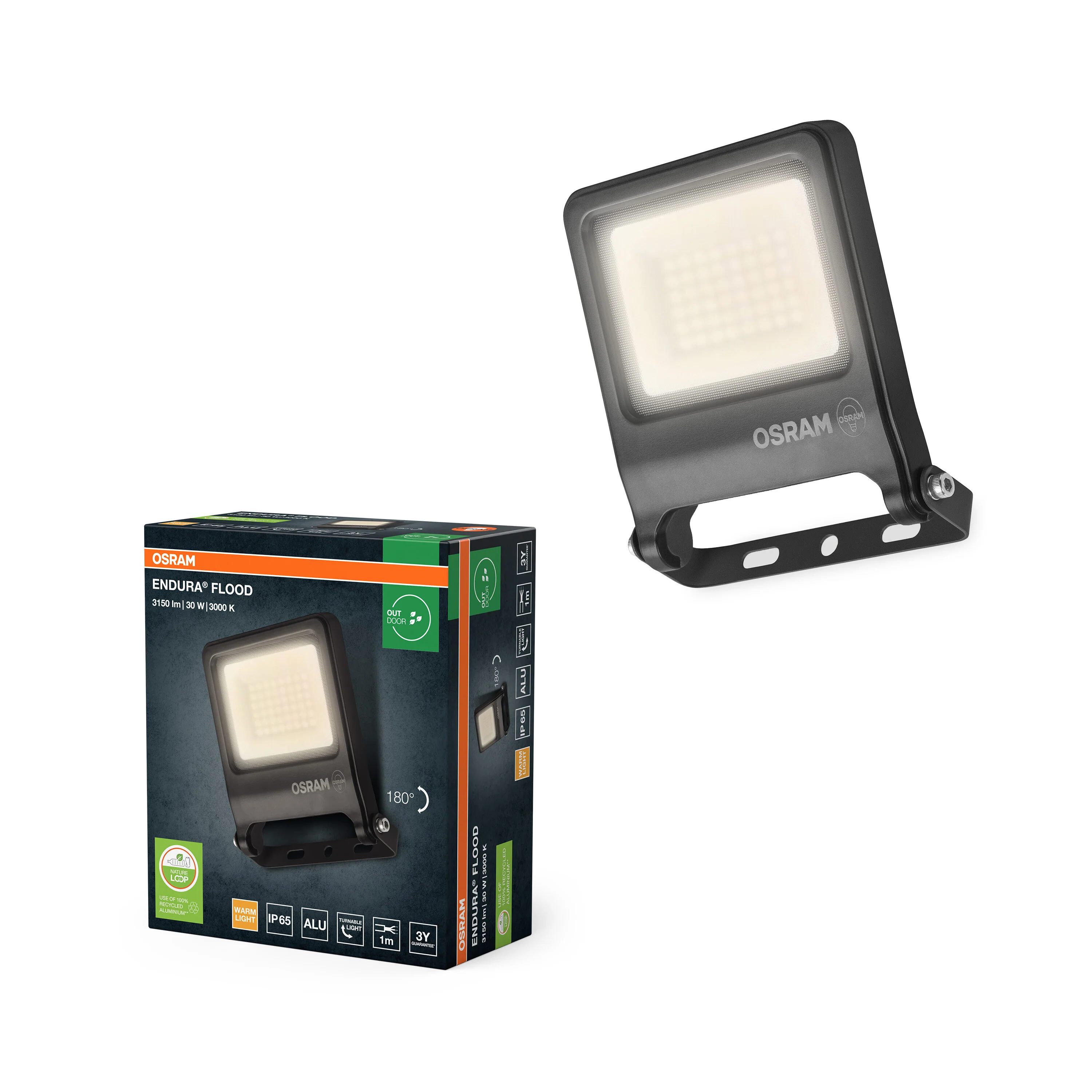 OSRAM ENDURA® Flood 70W ciepła biel PCR - Image 5