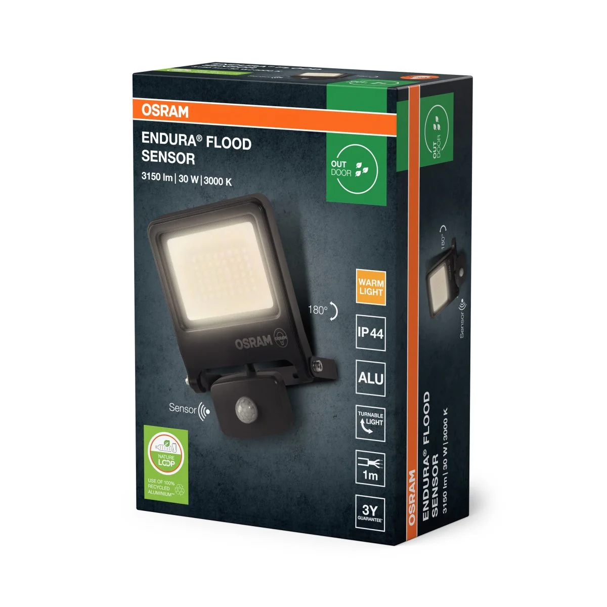 OSRAM ENDURA® Flood z czujnikiem 70W ciepła biel PCR - Image 2