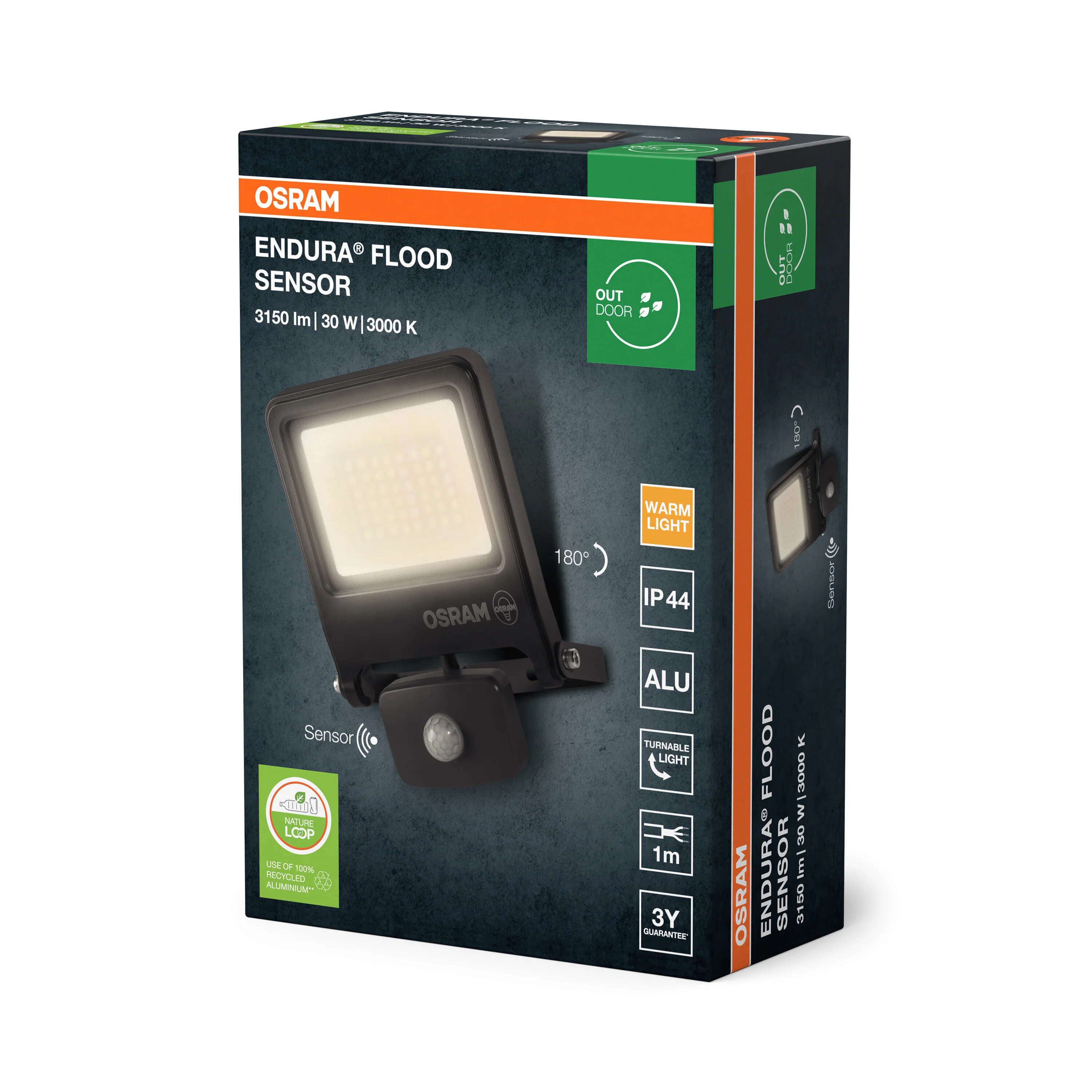 OSRAM ENDURA® Flood z czujnikiem 70W ciepła biel PCR - Image 5