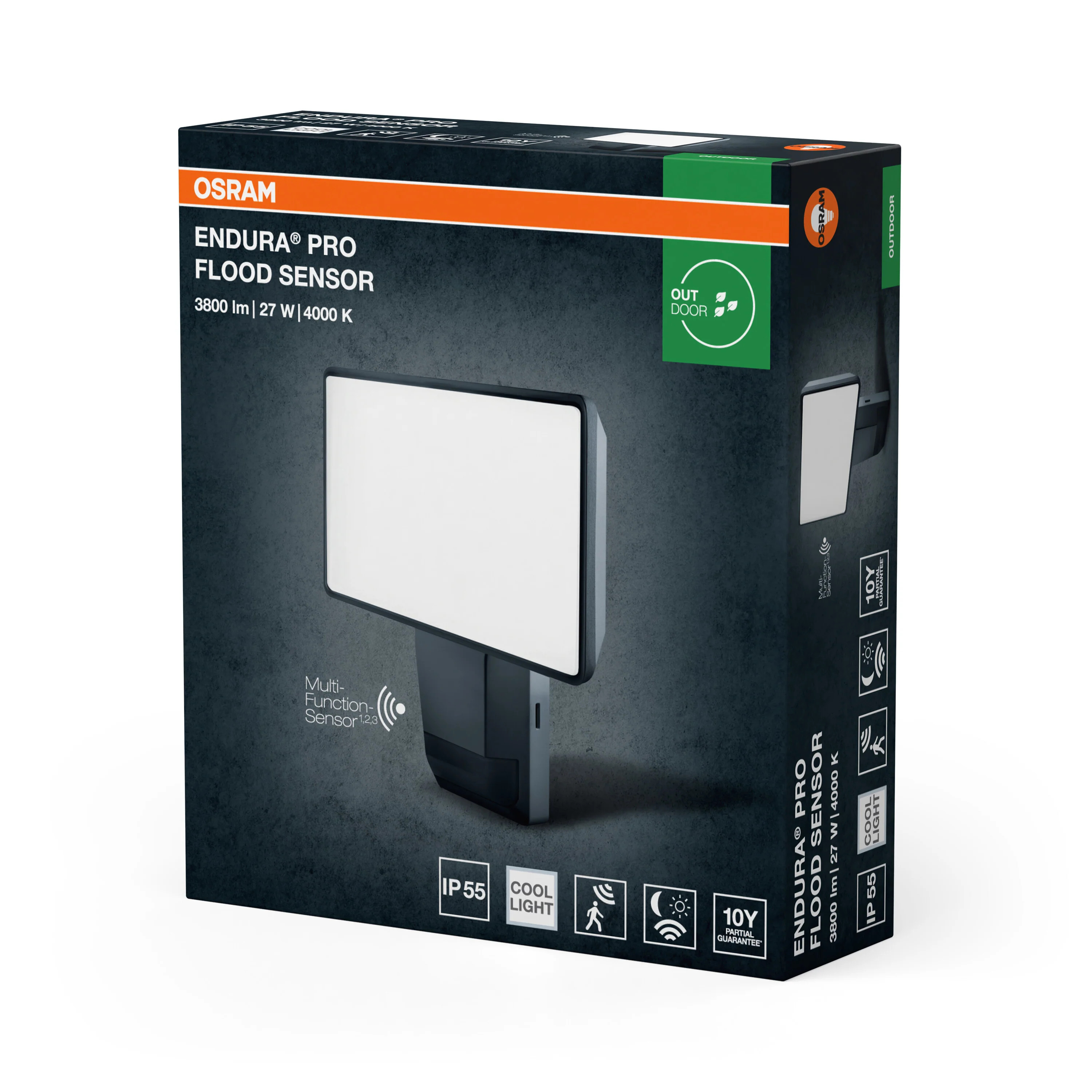 OSRAM ENDURA® PRO FLOOD SENSOR 27W 4000K IP55 ciemnoszary - Image 6
