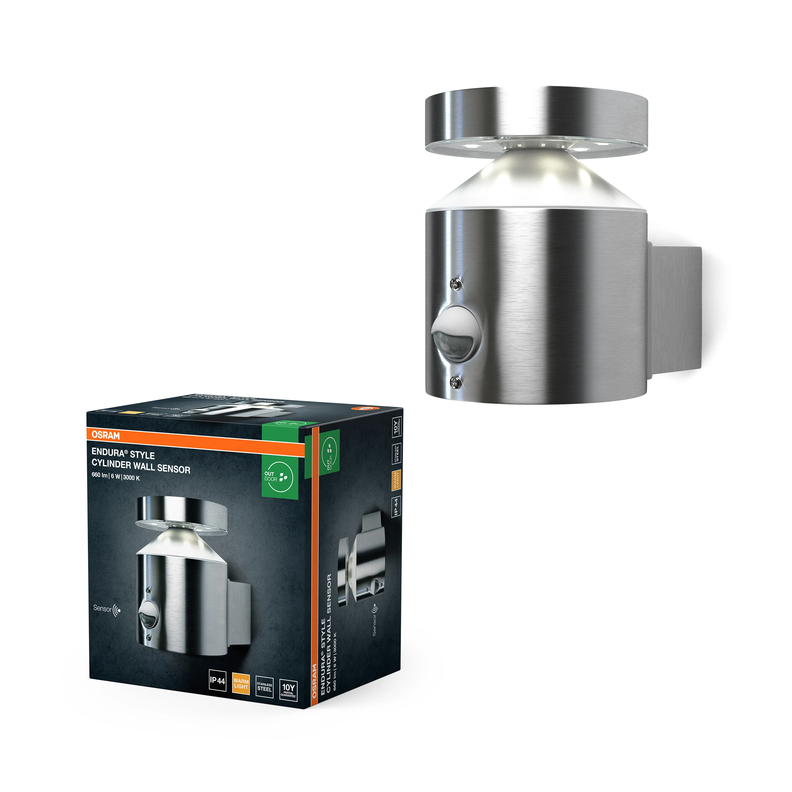 OSRAM ENDURA® STYLE CYLINDER Kinkiet z czujnikiem 6W - Image 5