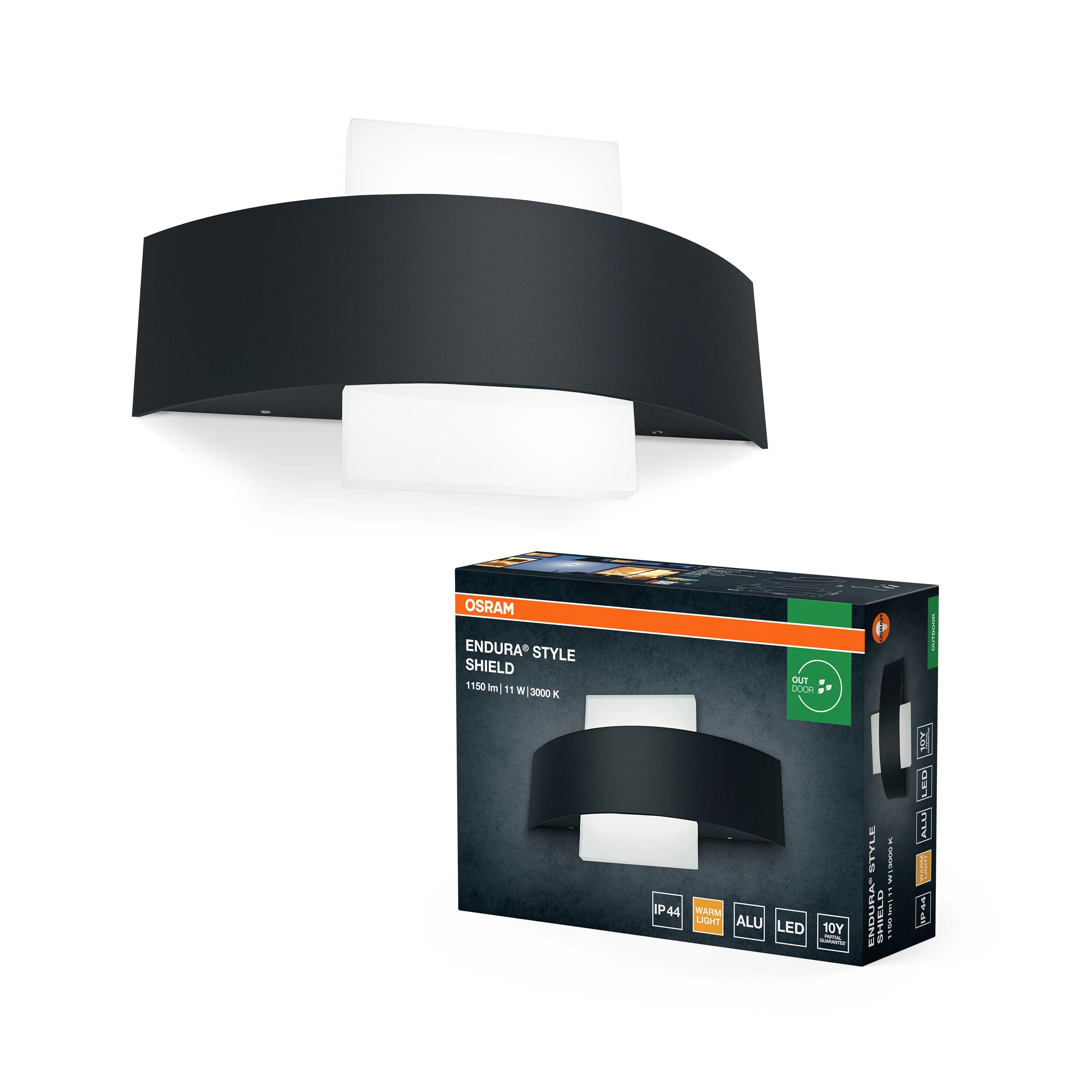 OSRAM ENDURA® STYLE SHIELD kwadrat 11W ciemnoszary - Image 5