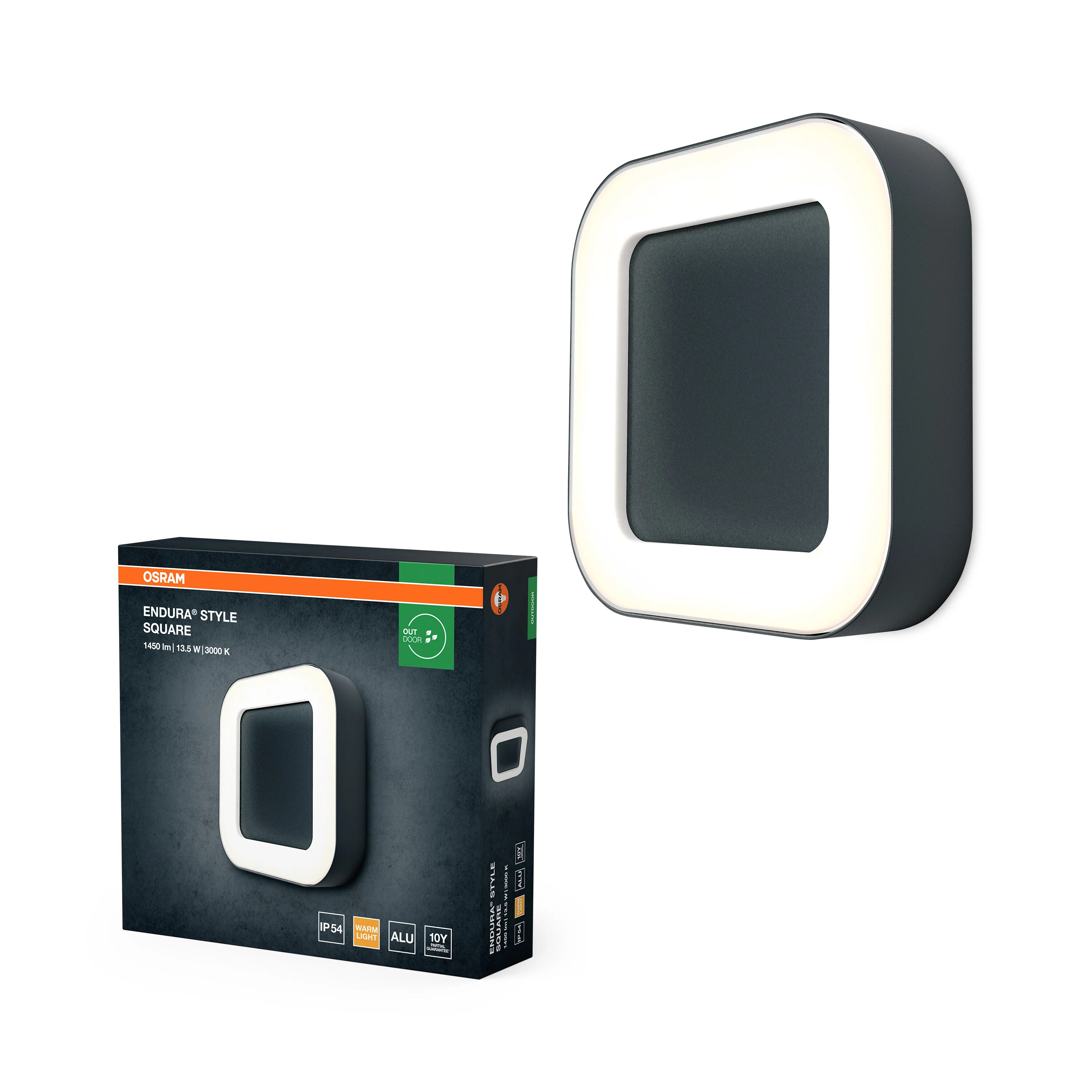 OSRAM ENDURA® STYLE SQUARE 13.5W ciemnoszary - Image 5