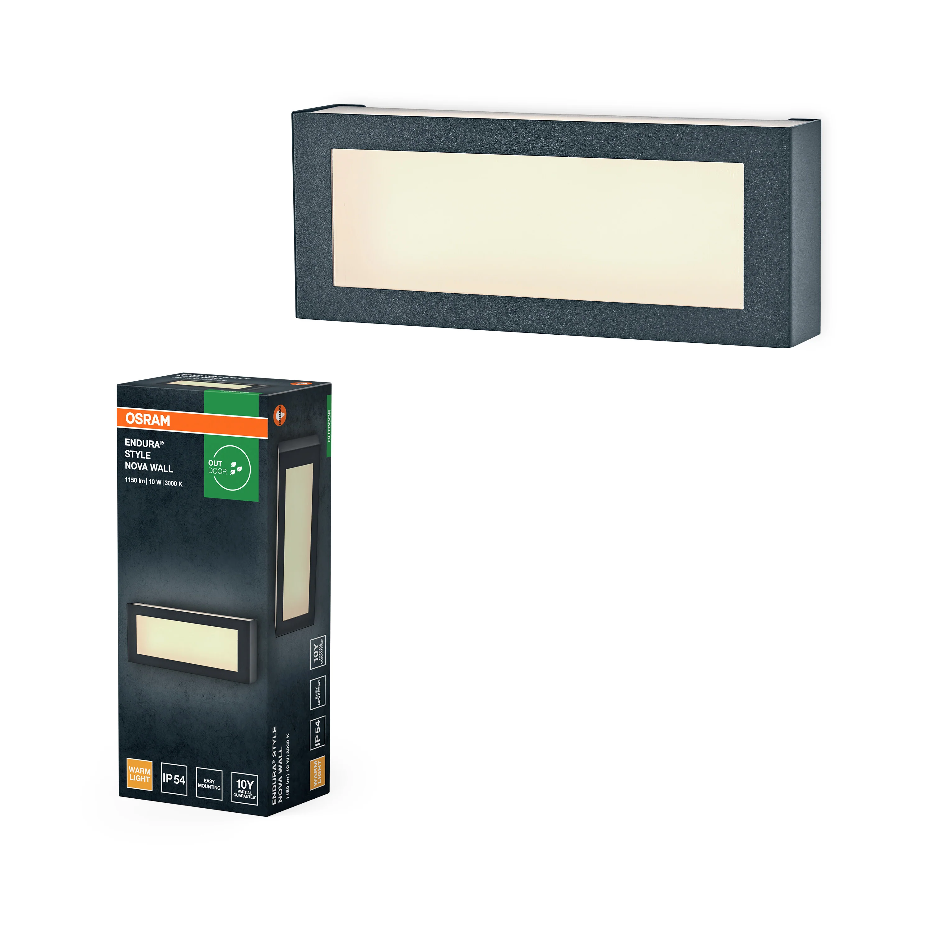 OSRAM ENDURA STYLE NOVA Wall IP54 ciemnoszary - Image 5