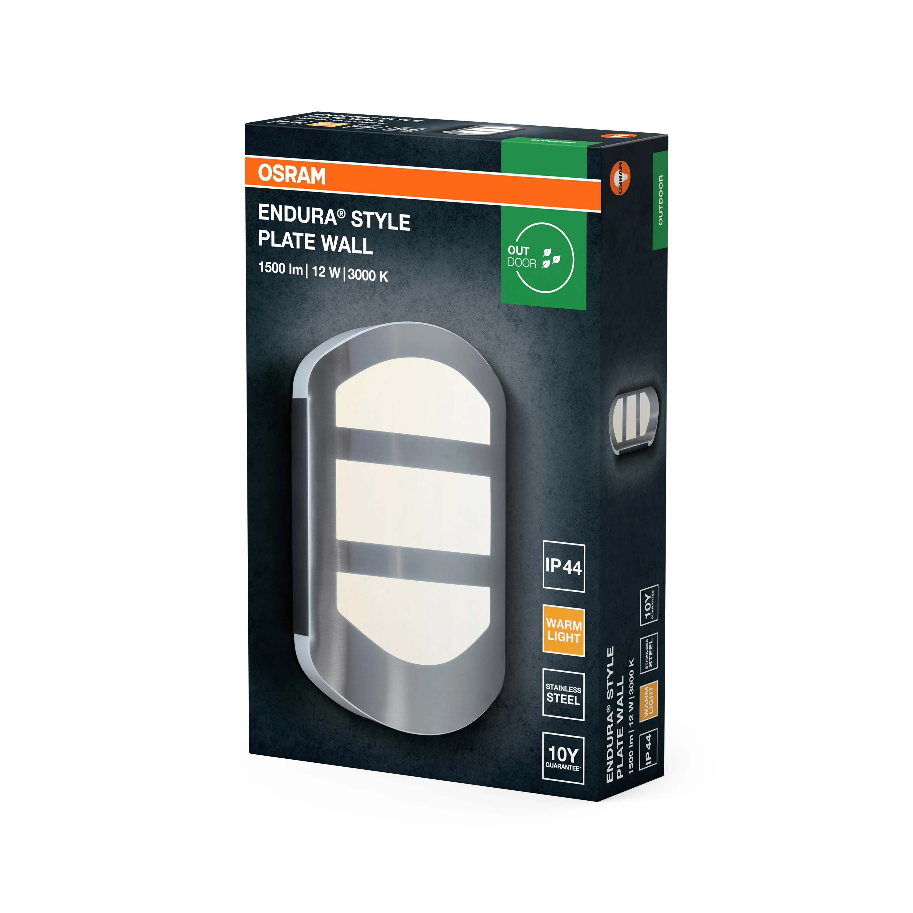 OSRAM ENDURA STYLE PLATE kinkiet 12 W stal nierdzewna - Image 6