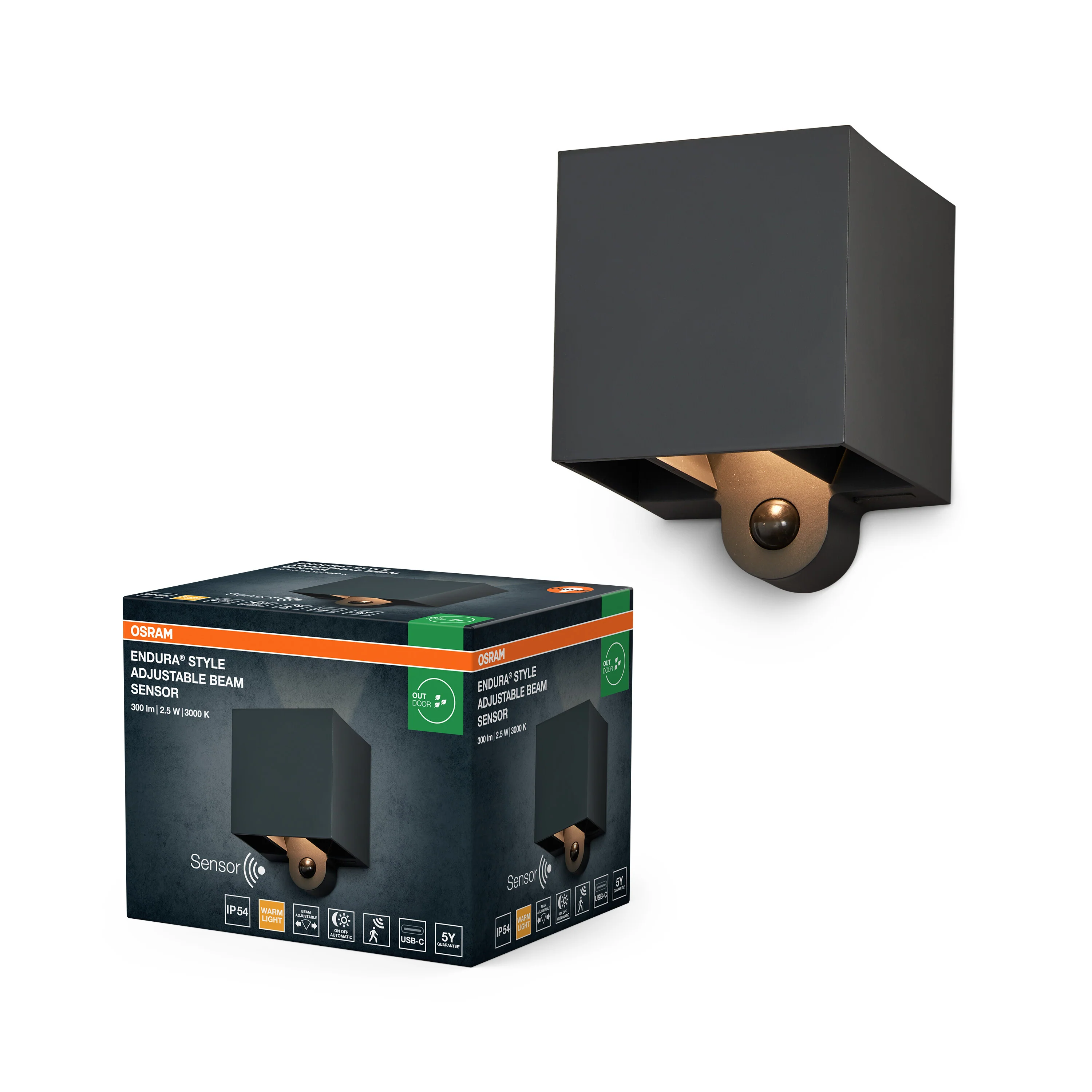 OSRAM Endura Style Sensor USB regulowany kąt ciemnoszary - Image 5