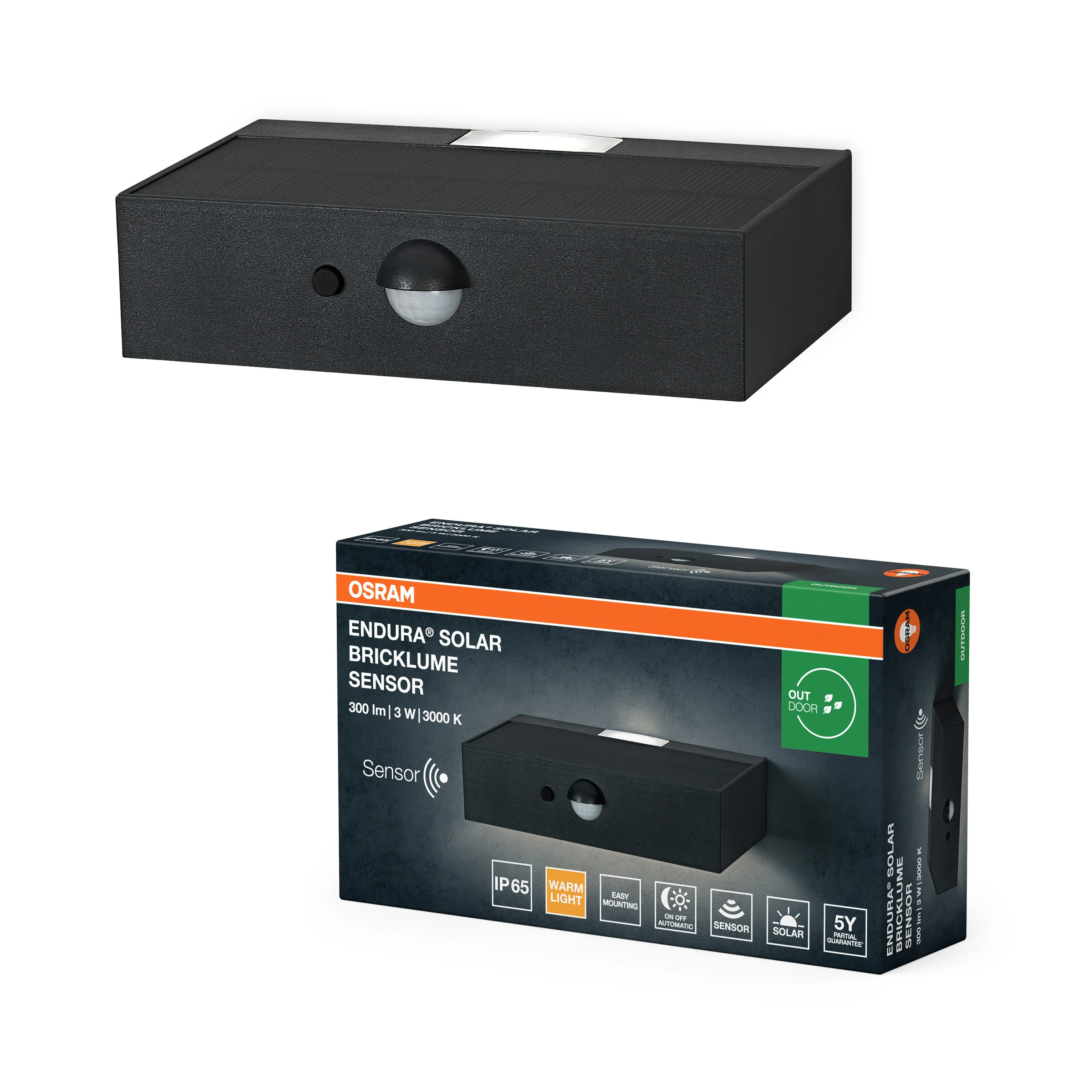 OSRAM Endura Style Solar Bricklume Sensor ciemnoszary - Image 5