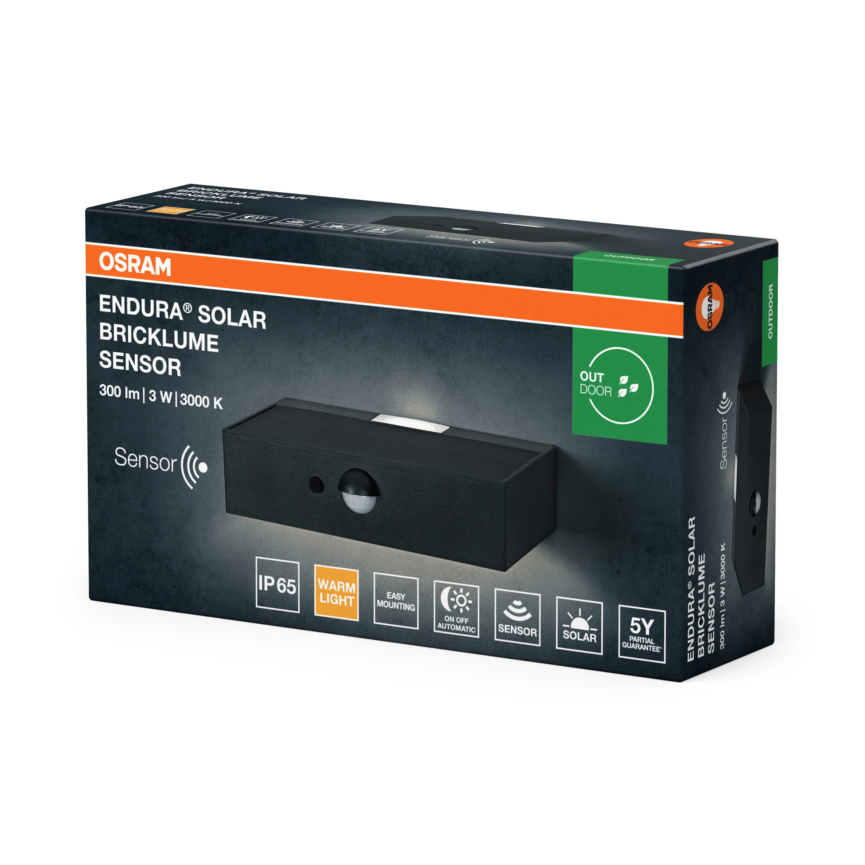 OSRAM Endura Style Solar Bricklume Sensor ciemnoszary - Image 6