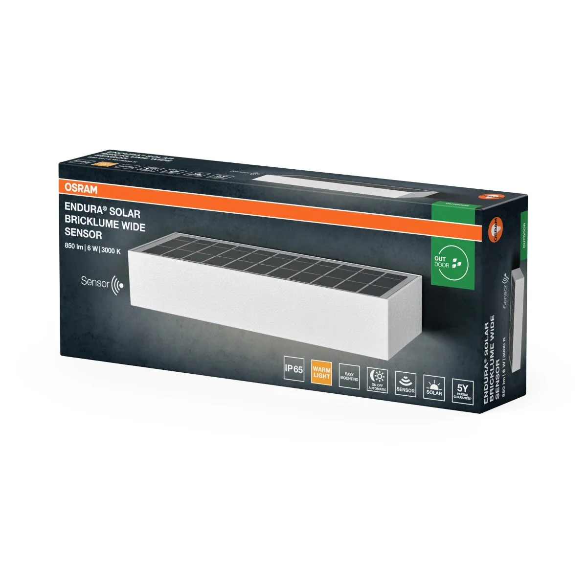 OSRAM Endura Style Solar Bricklume Sensor Wide biały - Image 2