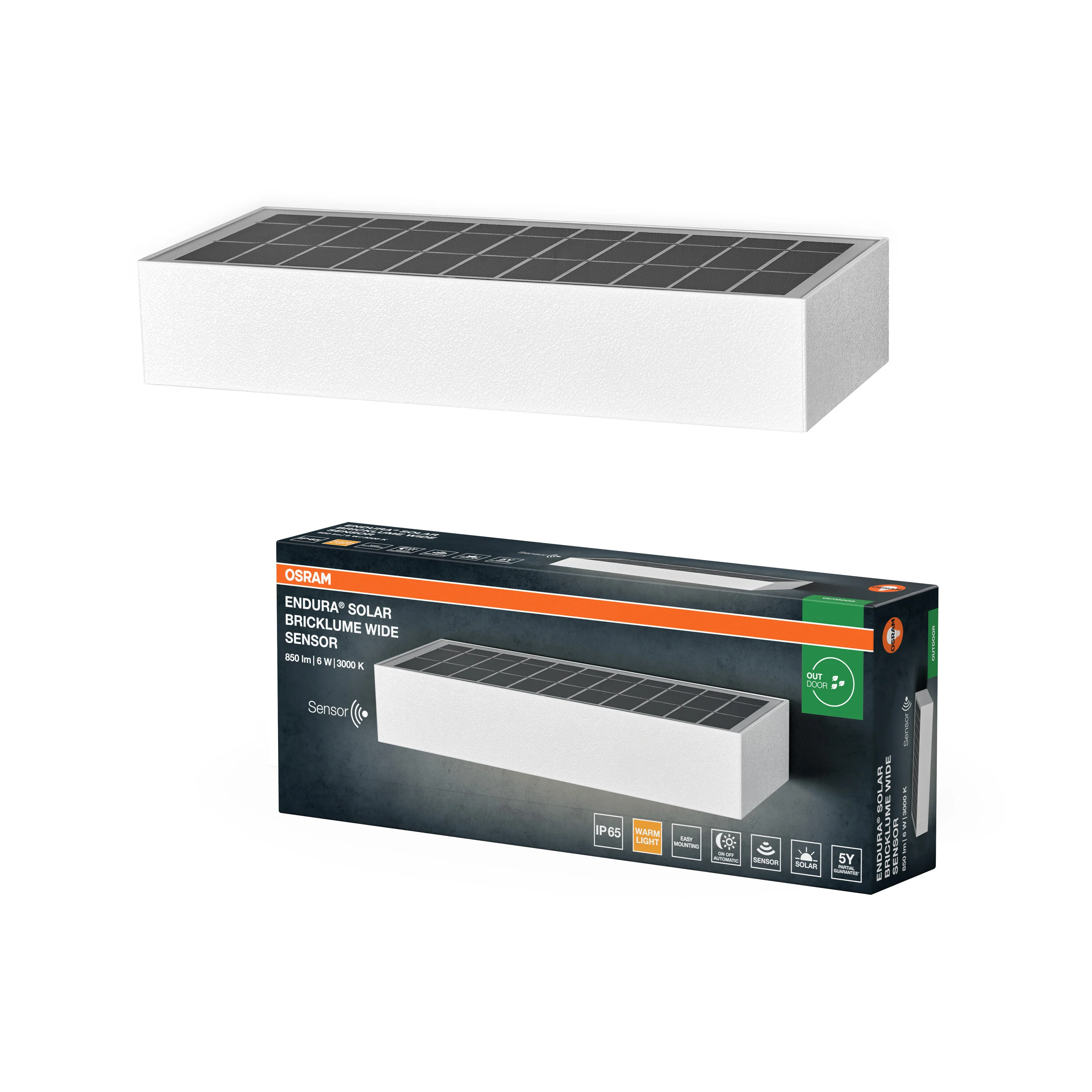 OSRAM Endura Style Solar Bricklume Sensor Wide biały - Image 6