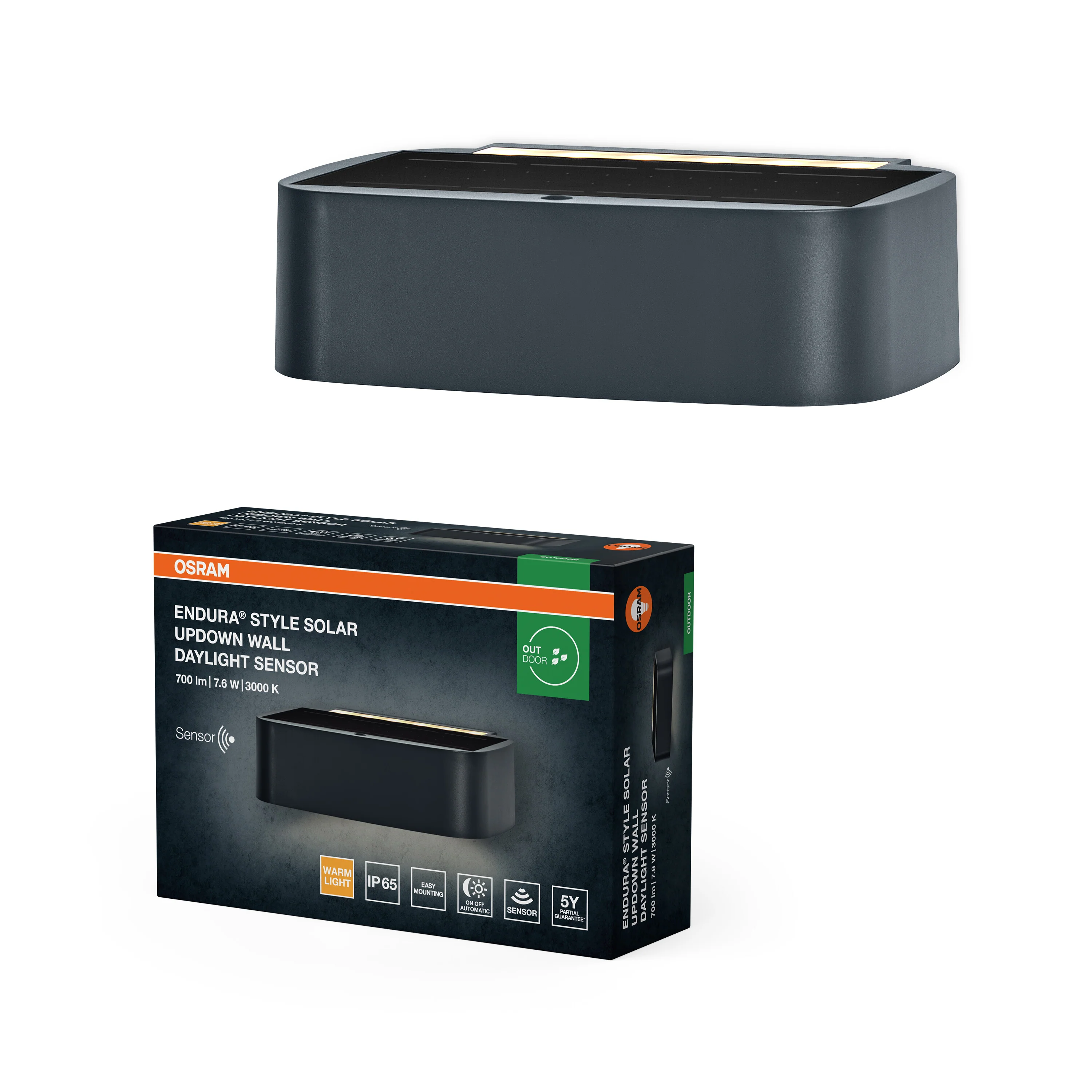 OSRAM ENDURA STYLE SOLAR BRIGHT DAYLIGHT SENSOR Kinkiet - Image 5