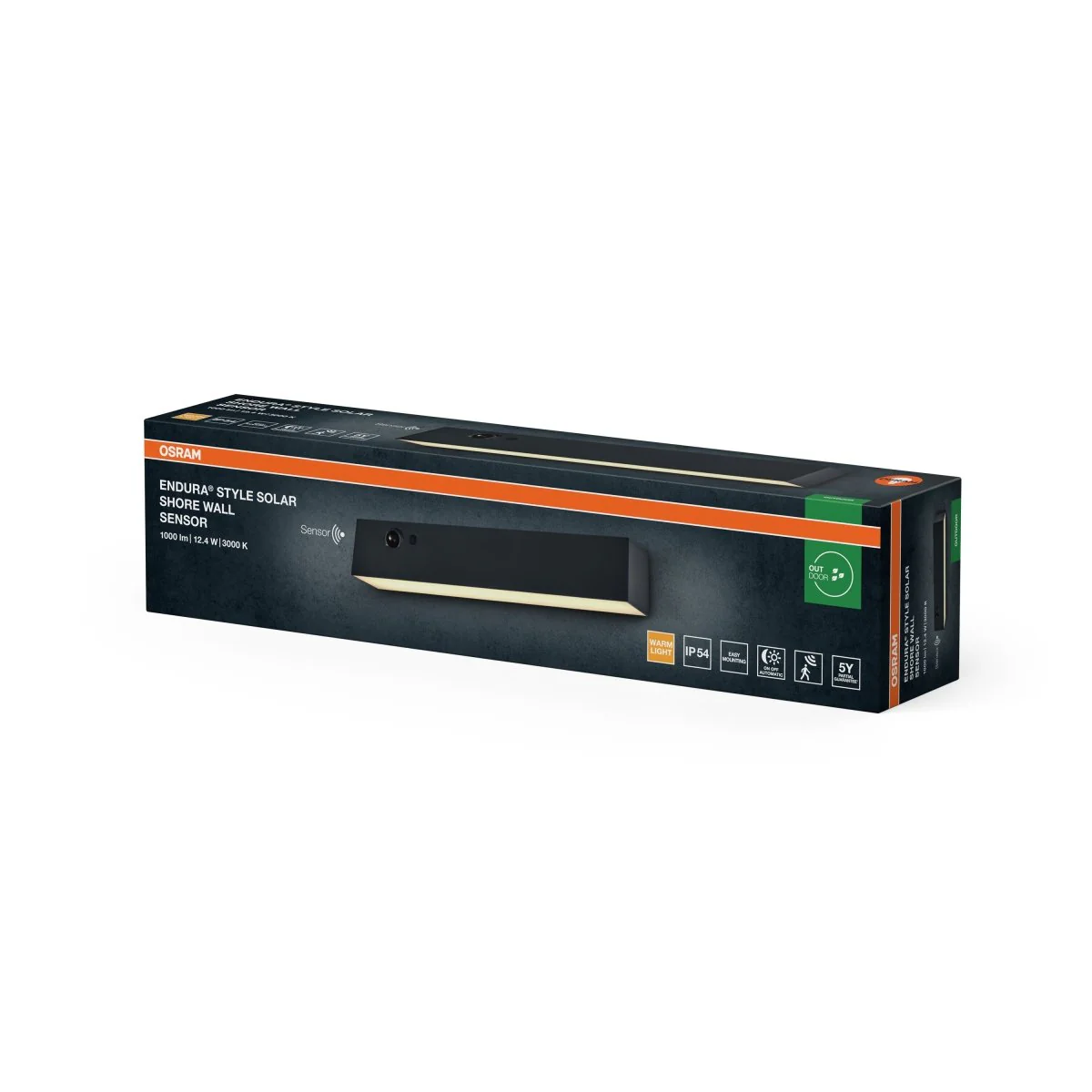 OSRAM ENDURA STYLE SOLAR BRIGHT SENSOR Kinkiet Shore IP54 - Image 2