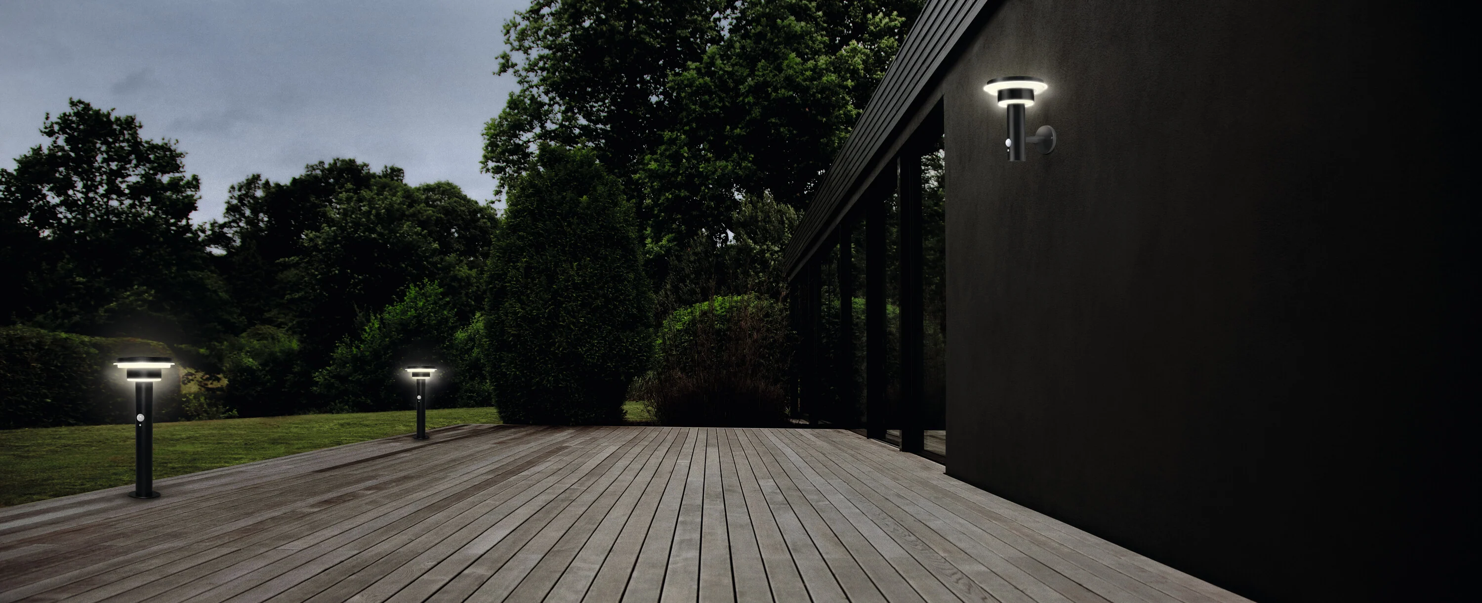 OSRAM ENDURA STYLE SOLAR DOUBLE CIRCLE Kinkiet 6W czarny - Image 4