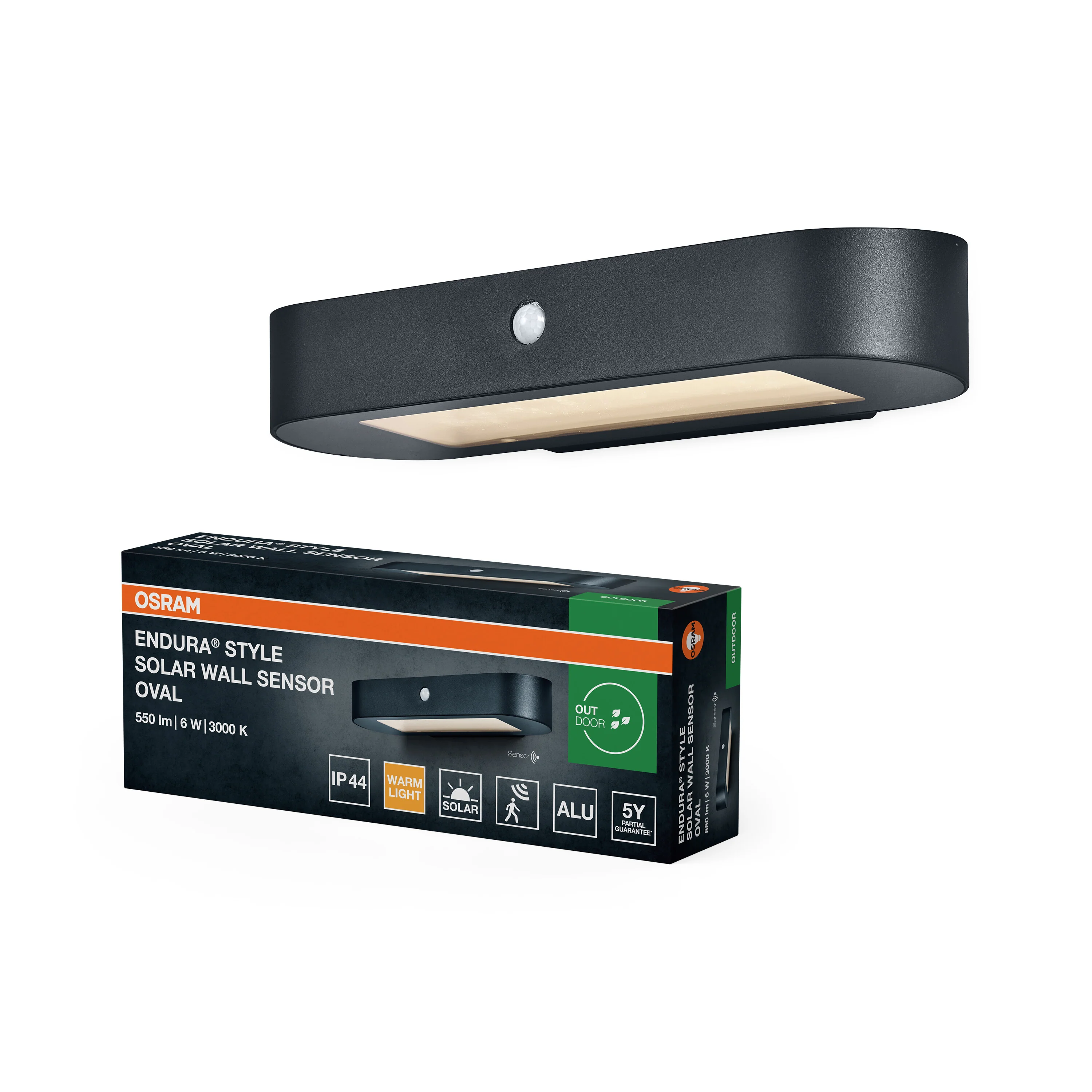 OSRAM Endura Style Solar kinkiet z czujnikiem 6W 3000K - Image 5