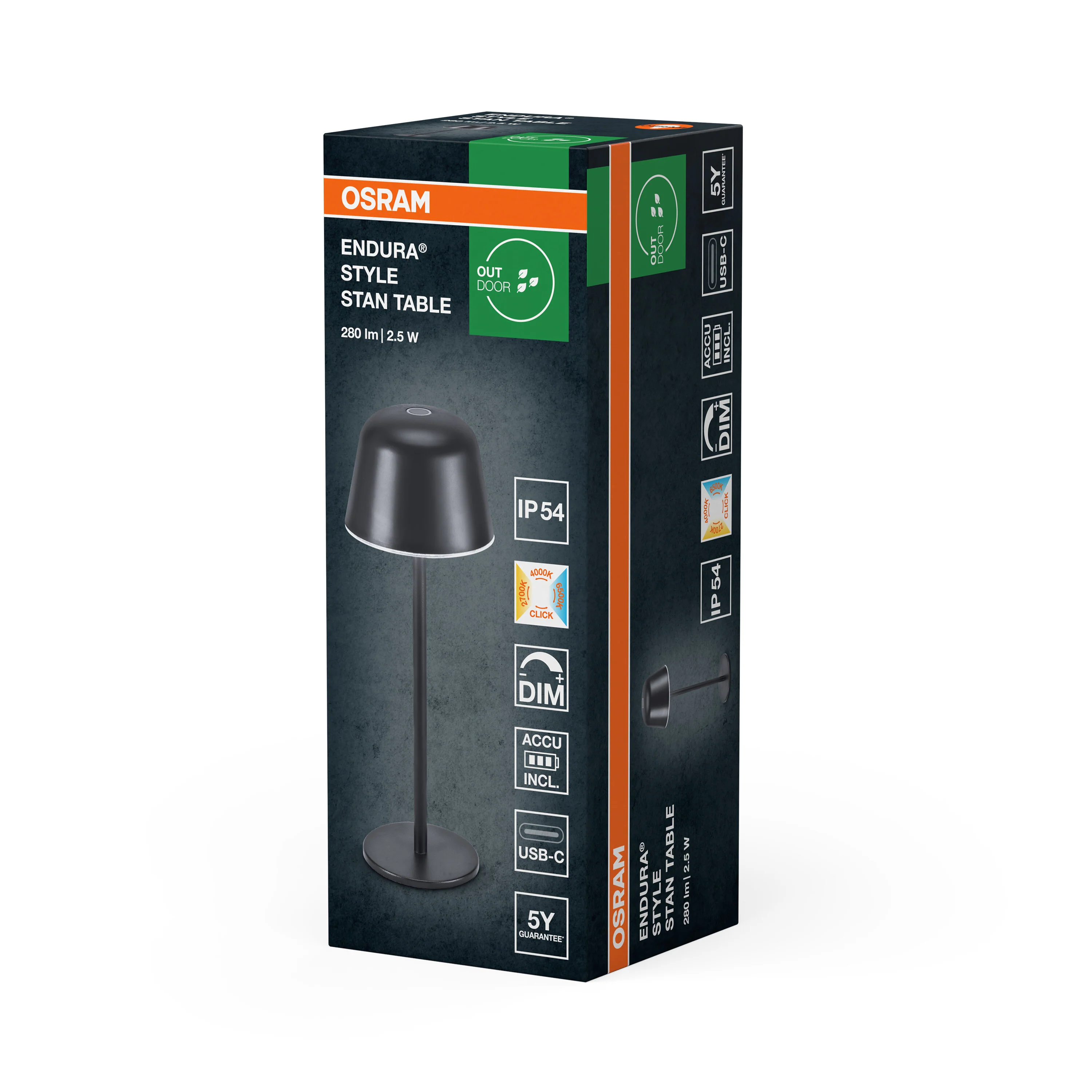 OSRAM Endura Style Table CCT USB ciemnoszary - Image 6