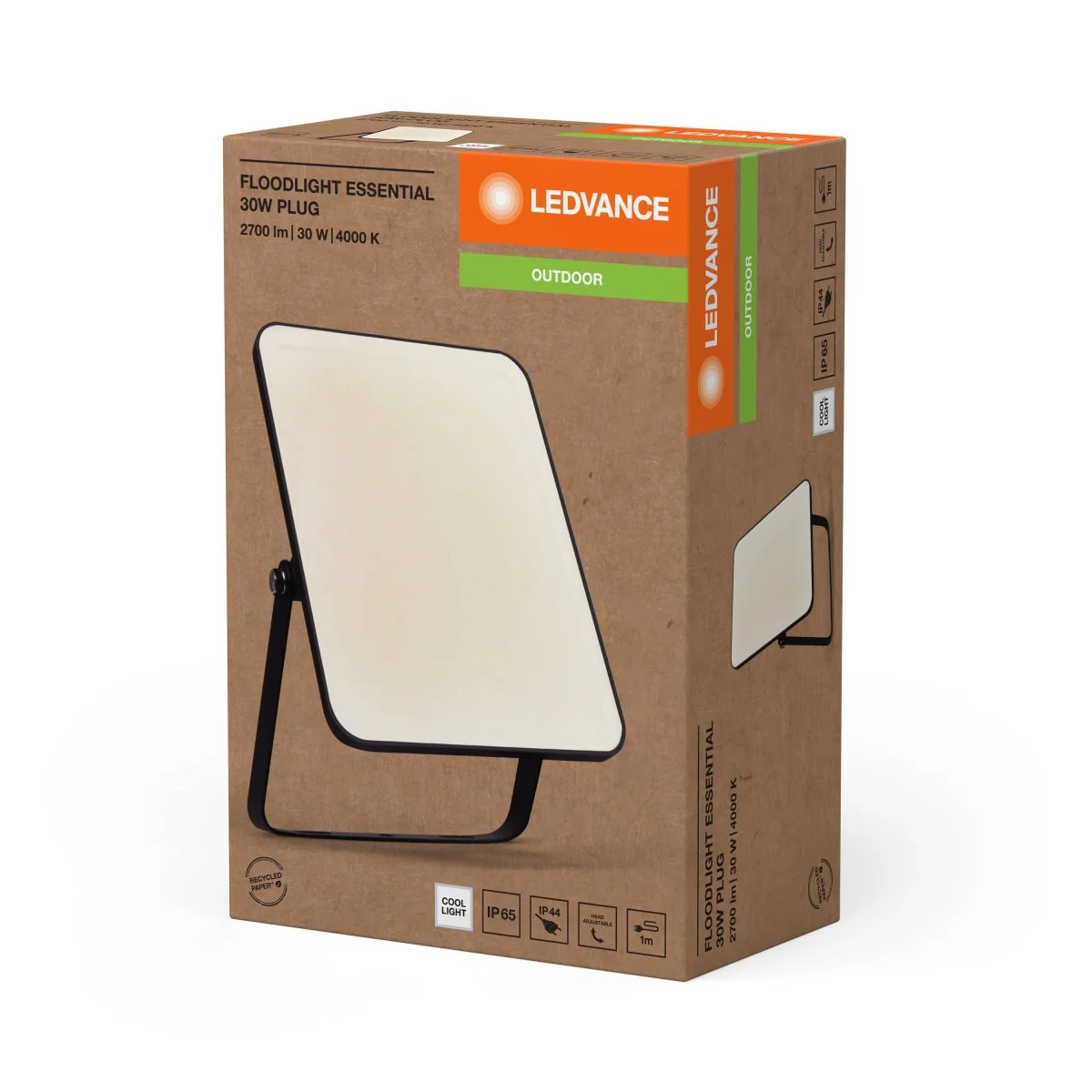 OSRAM Essentials Floodlights z wtyczką EU 30W 4000K - Image 2