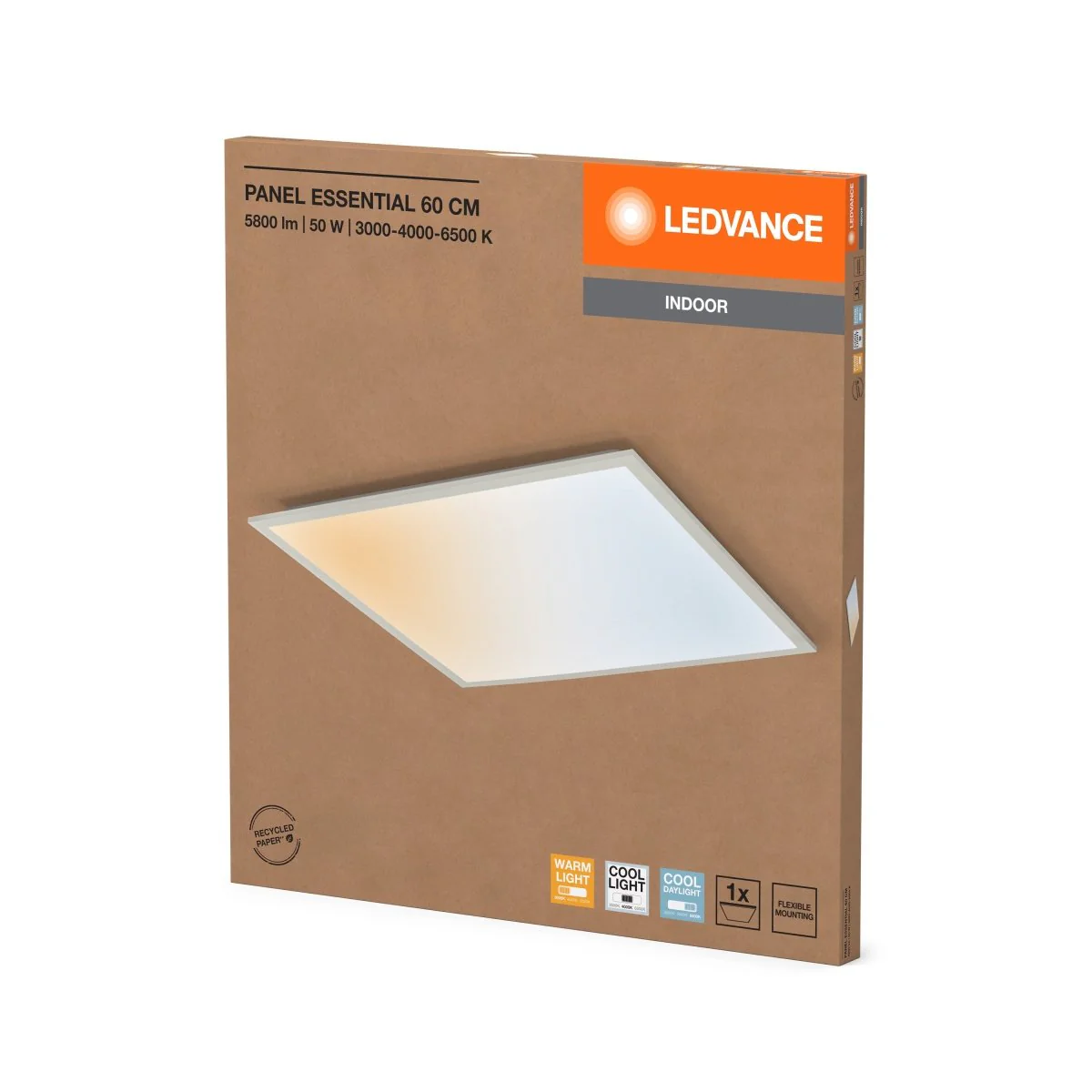 OSRAM Essentials Panel 60x60cm 50W CCT - Image 2