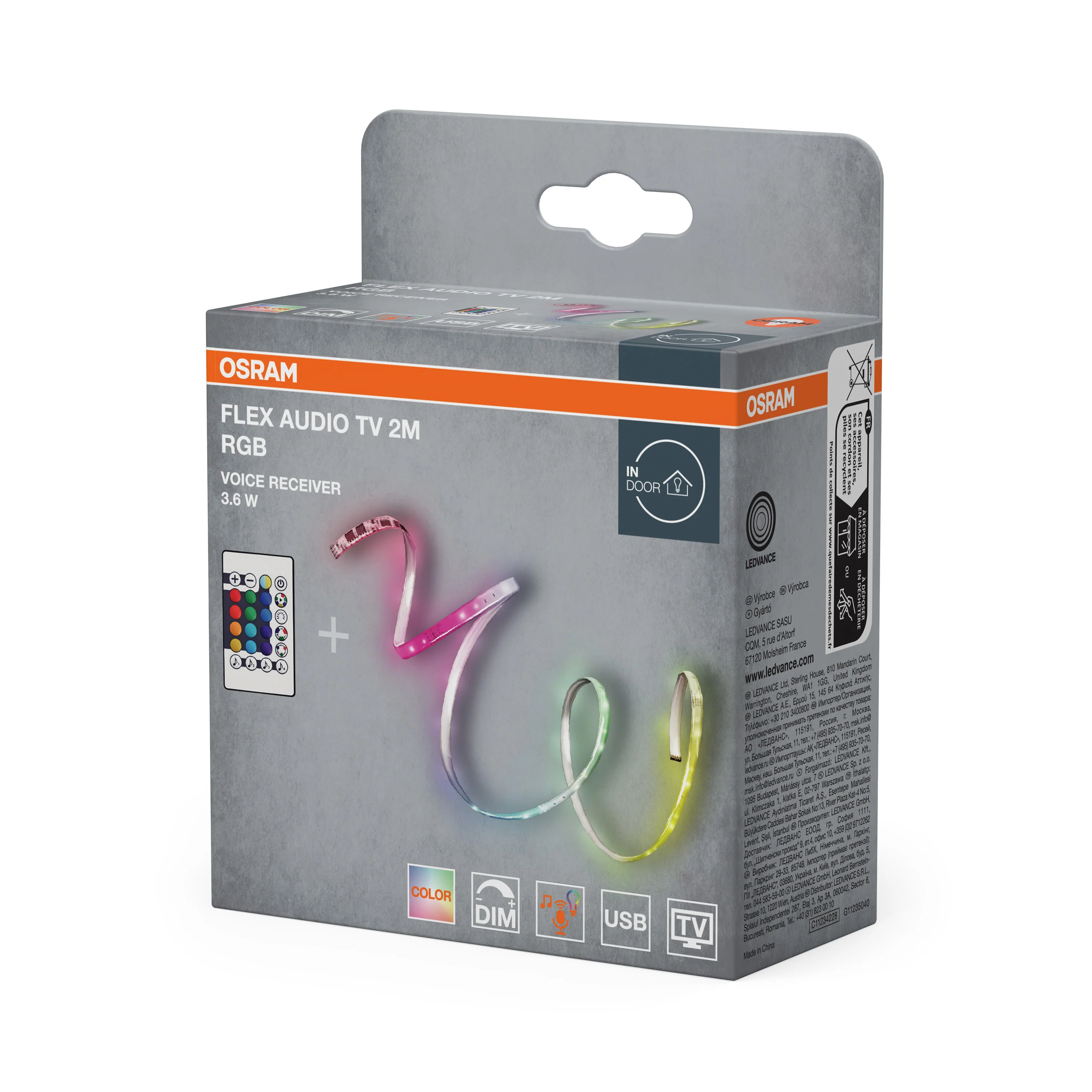OSRAM FLEX AUDIO USB z pilotem 2 M RGB - Image 6