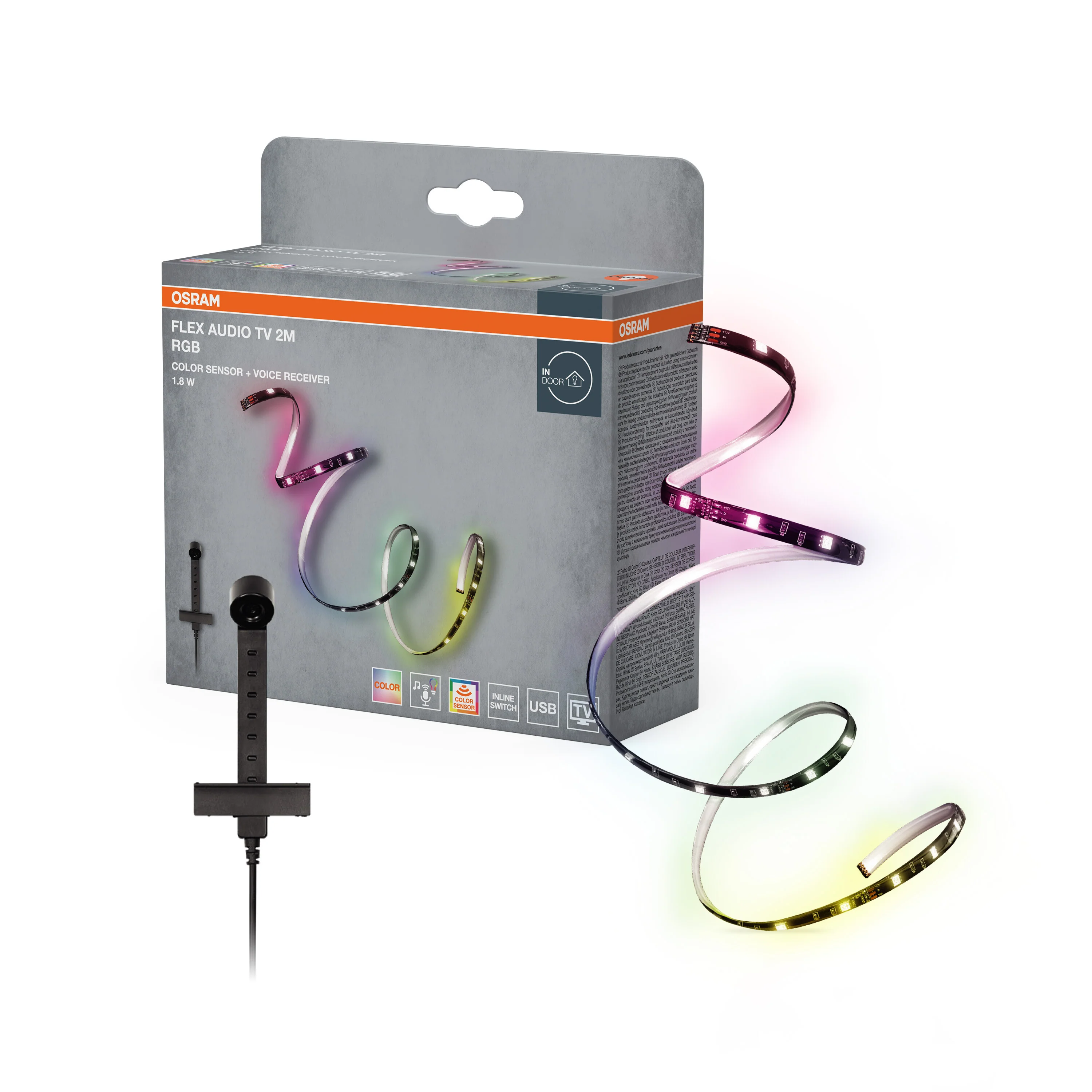 OSRAM FLEX INDOOR AUDIO USB kolorowy czujnik 2M RGB USB - Image 5