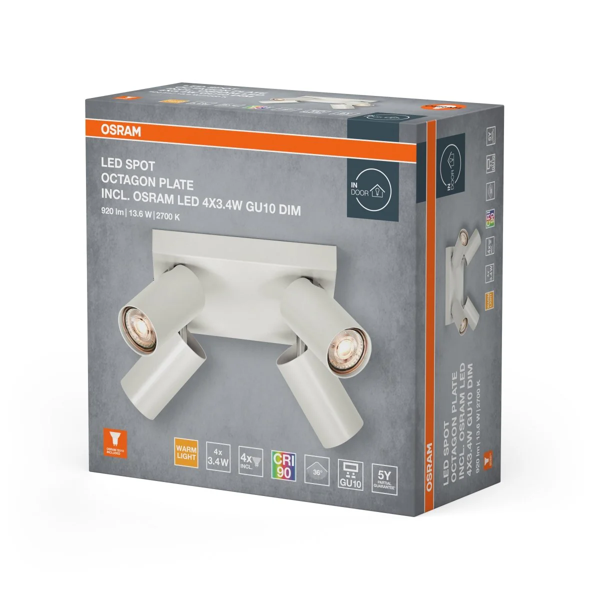 OSRAM FLOODLIGHT LUX z czujnikiem 10 W 830 czarny - Image 2