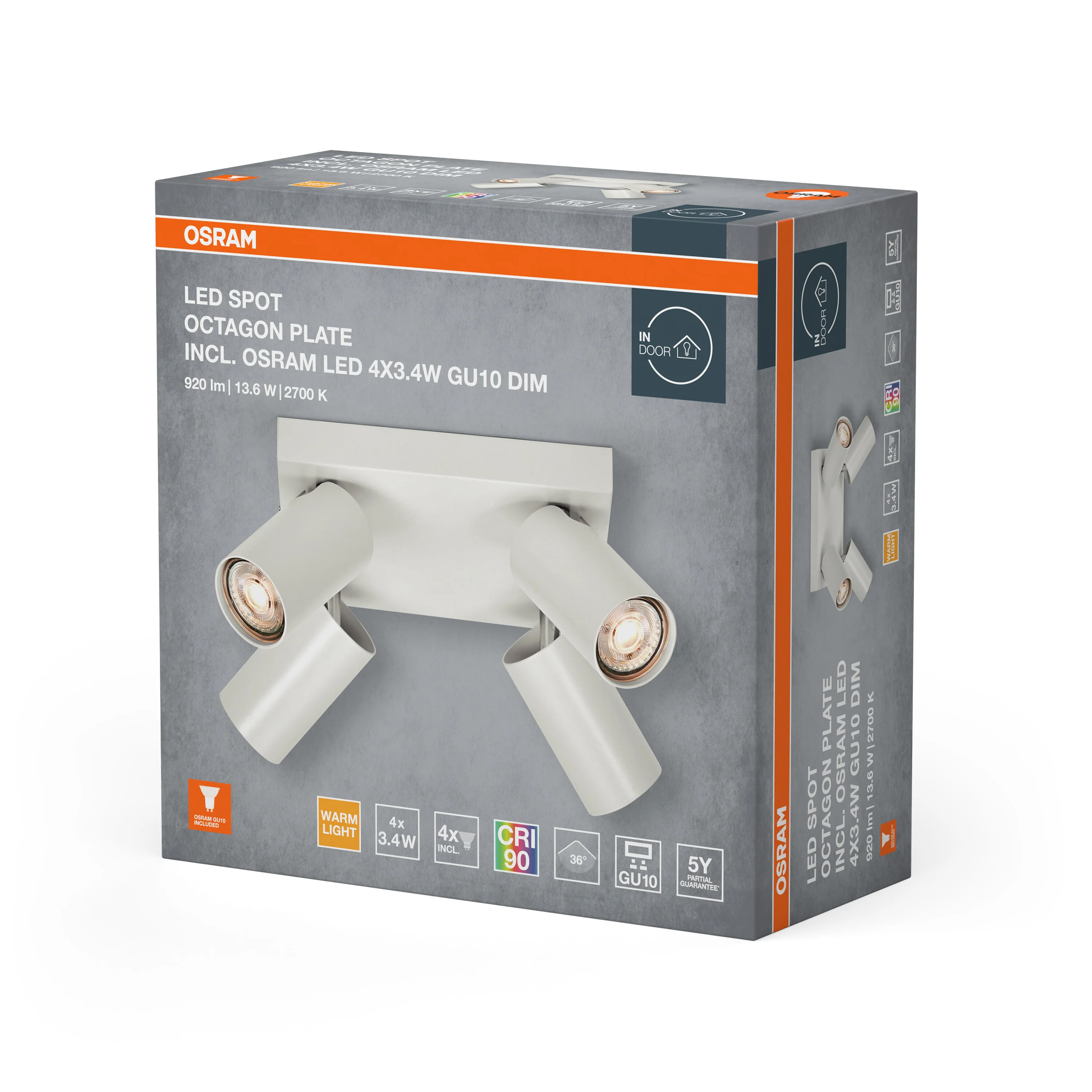 OSRAM FLOODLIGHT LUX z czujnikiem 10 W 830 czarny - Image 6