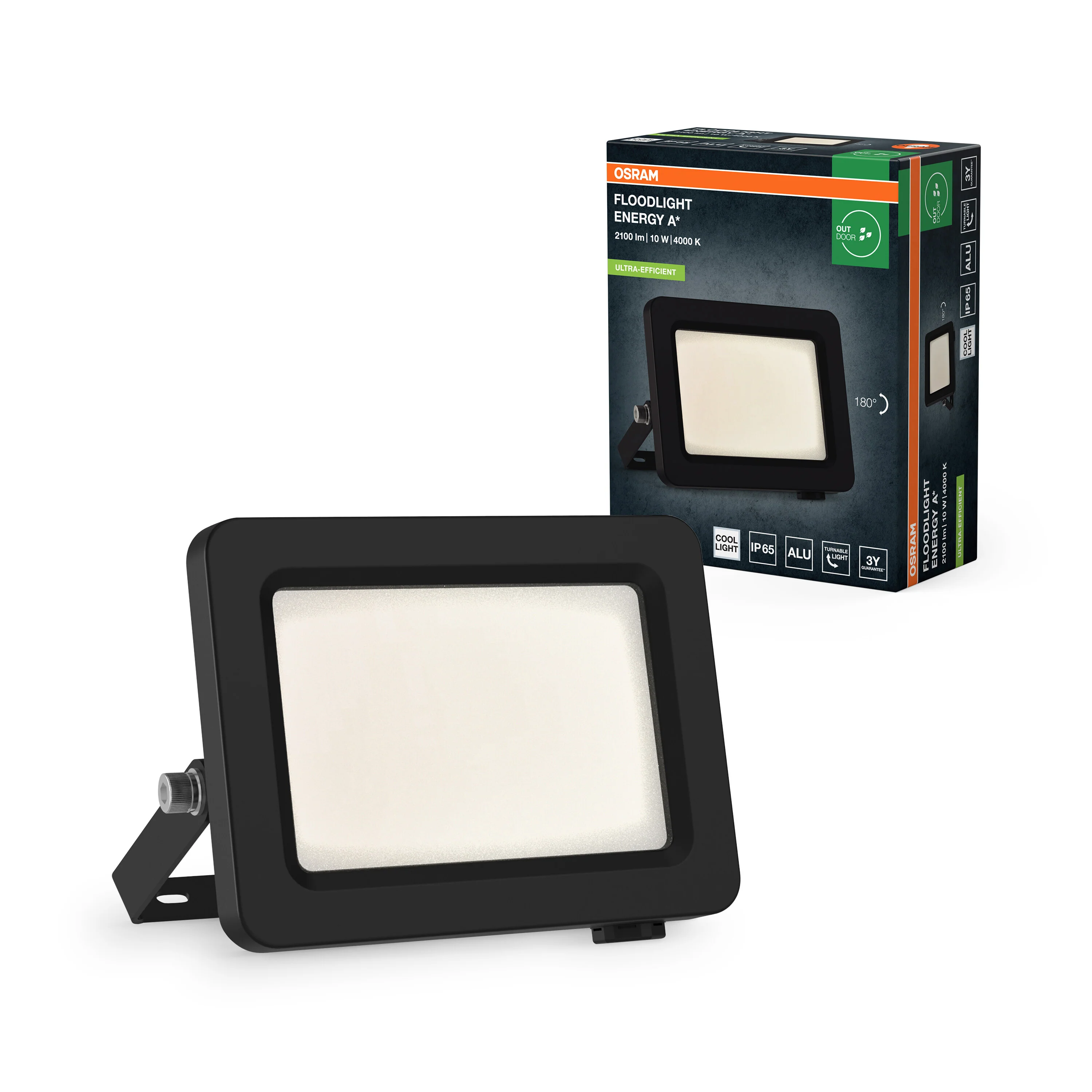 OSRAM FLOODLIGHTS ENERGY EFFICIENCY 10W 840 ciemnoszary - Image 4
