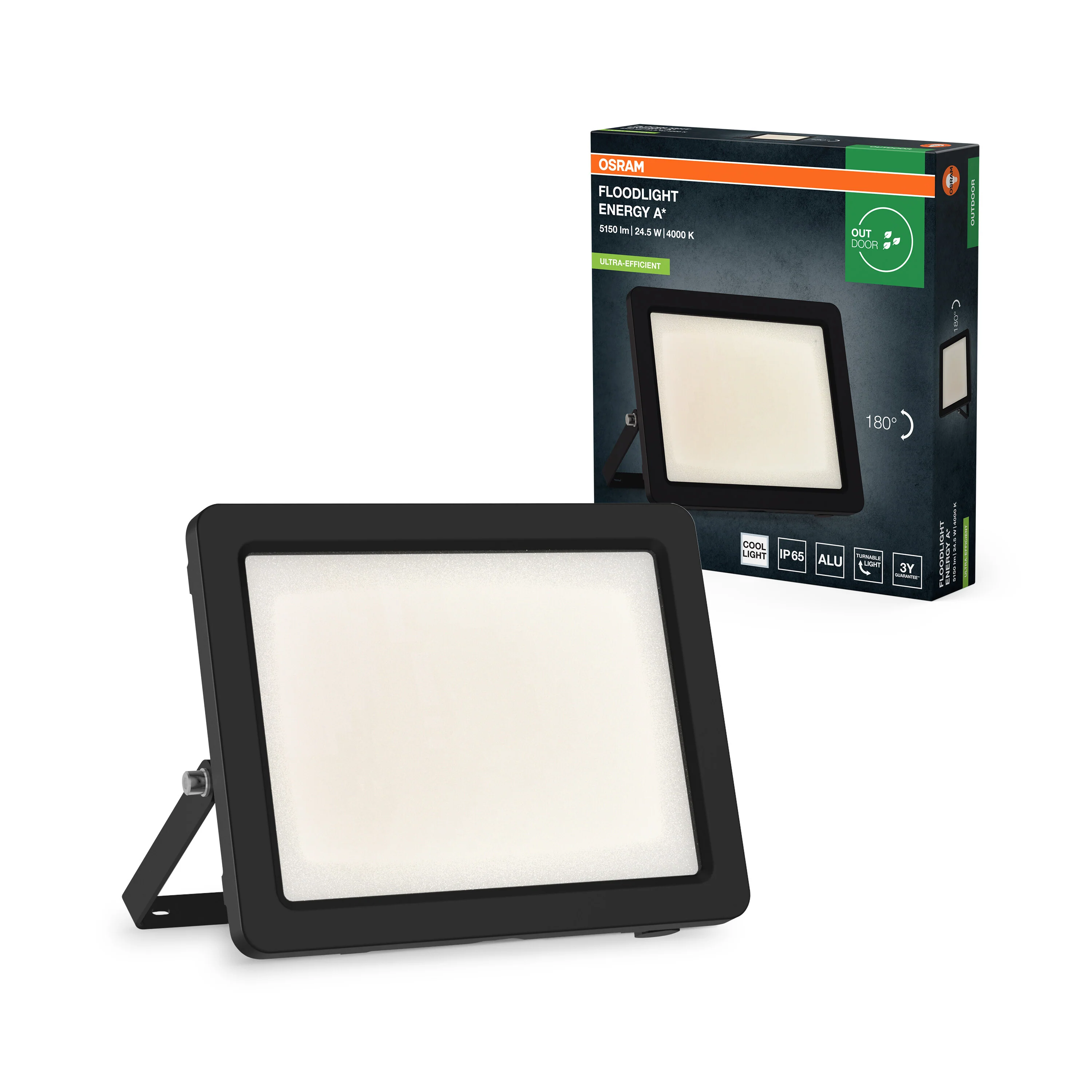 OSRAM Floodlights Energy Efficiency 24.5W 840 ciemnoszary - Image 4