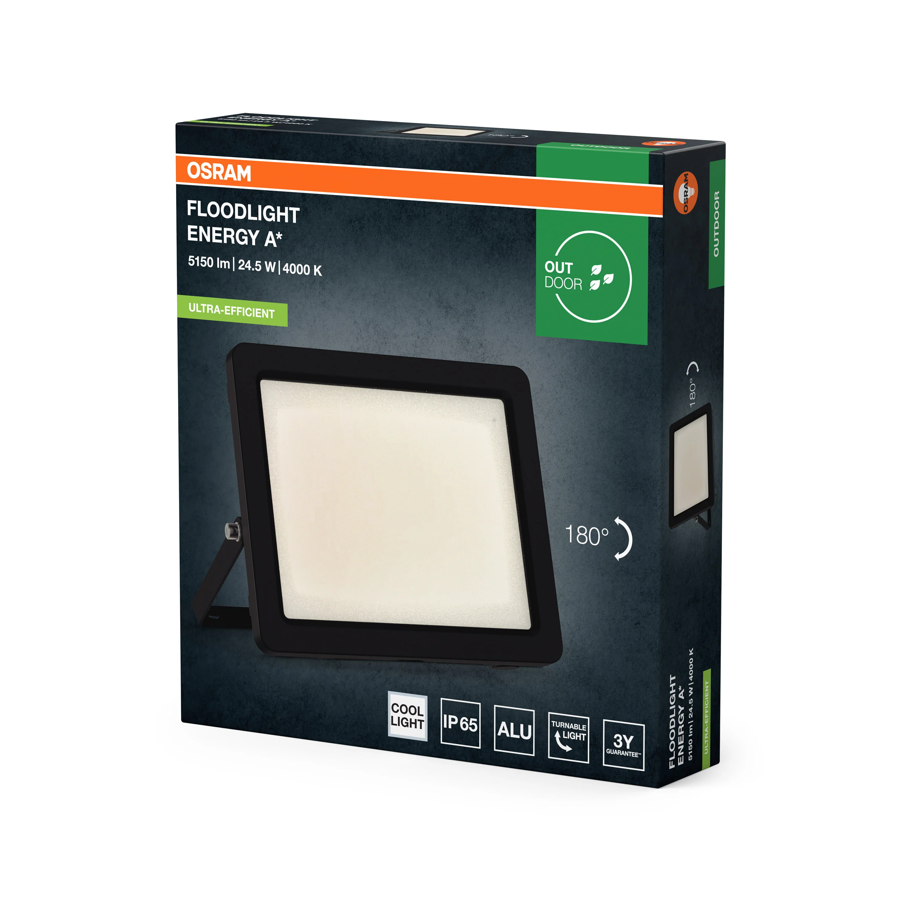 OSRAM Floodlights Energy Efficiency 24.5W 840 ciemnoszary - Image 5