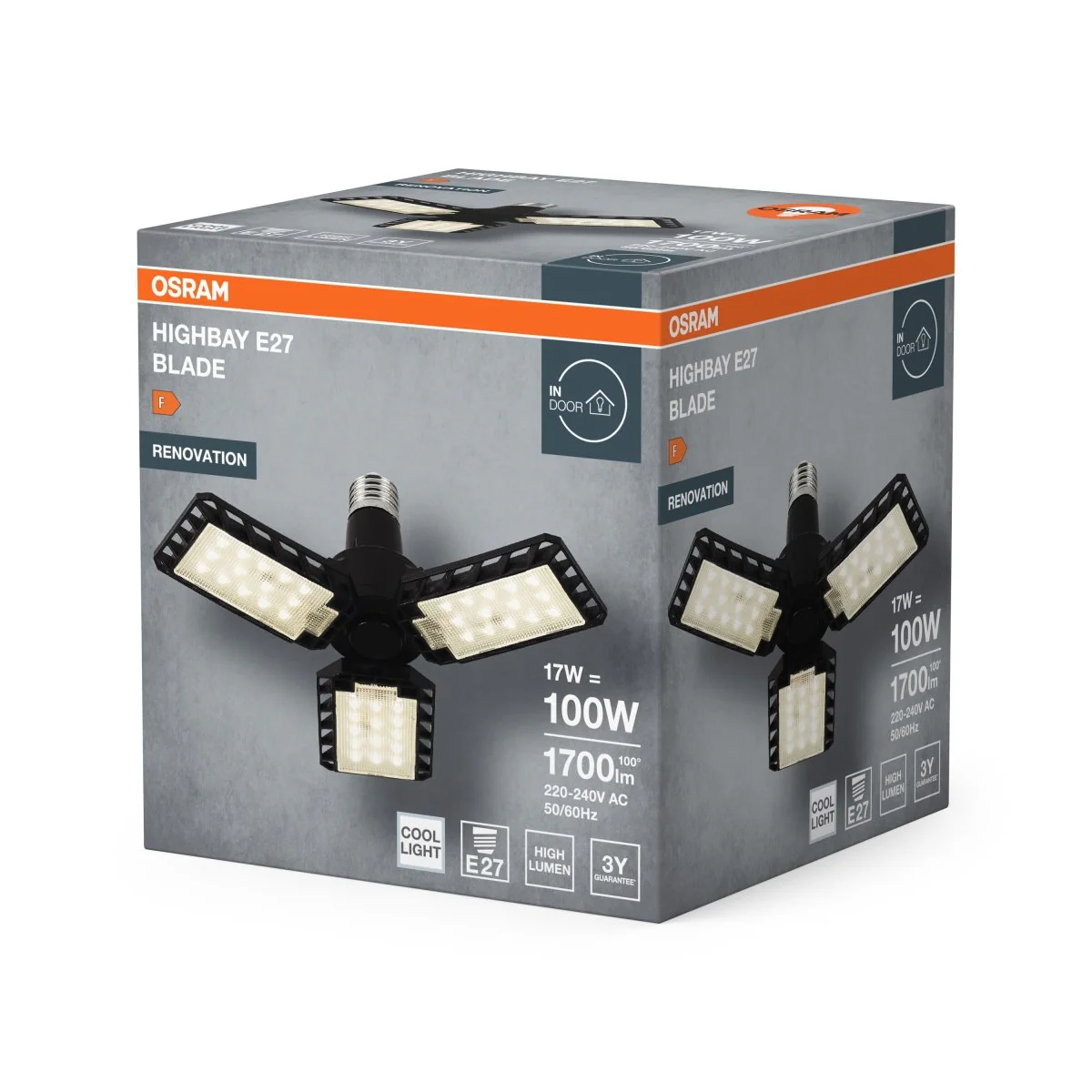 OSRAM Highbay Blade E27 17W 840 czarny - Image 2