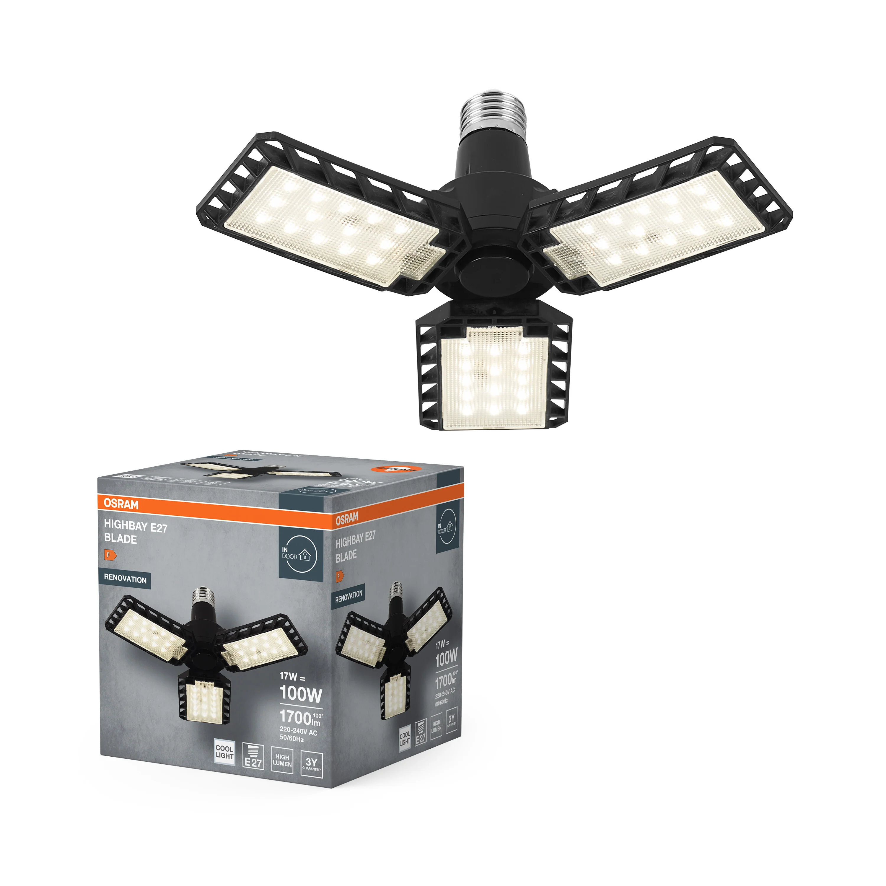 OSRAM Highbay Blade E27 17W 840 czarny - Image 5