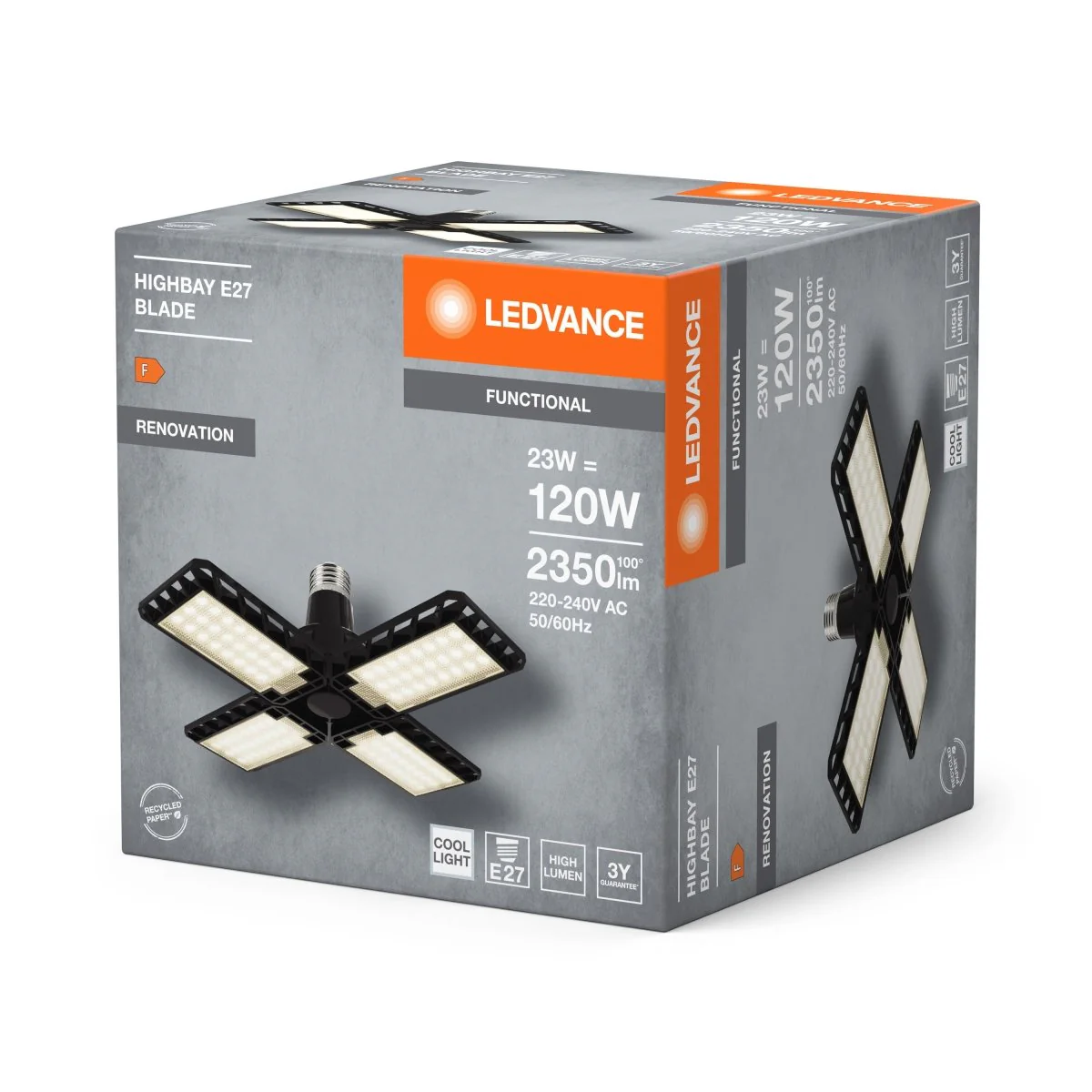 OSRAM Highbay Blade E27 23W 840 E27 czarny - Image 2