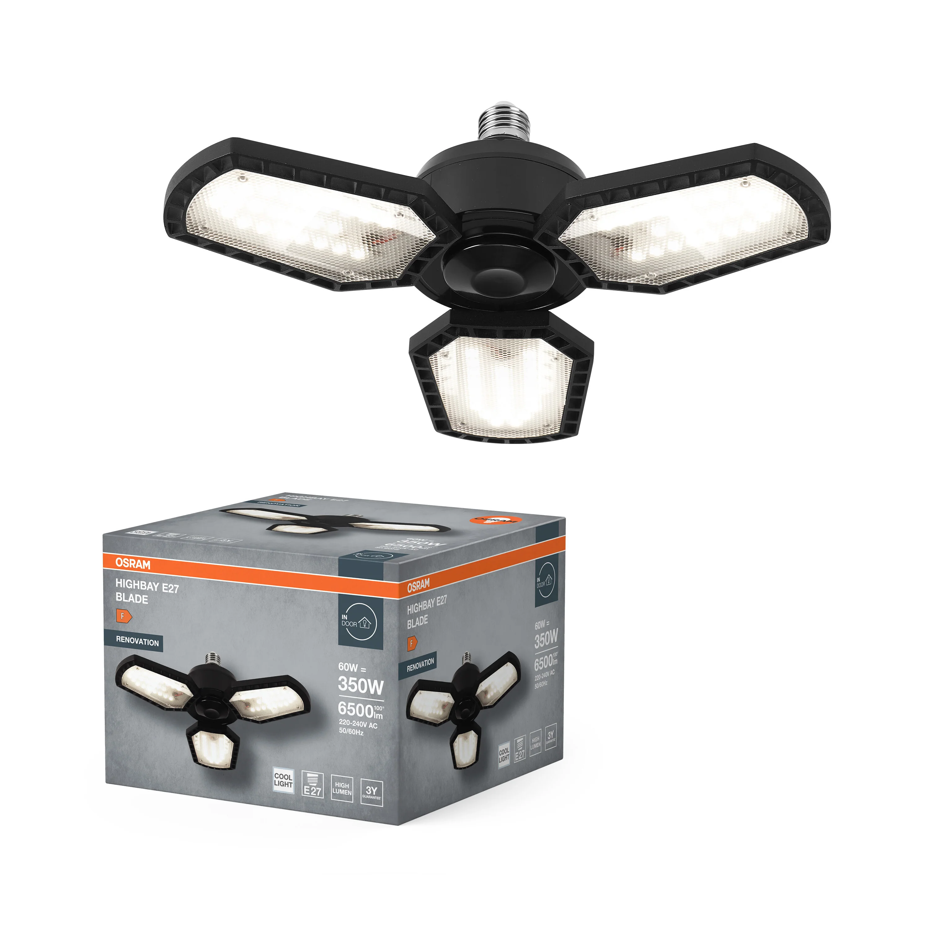 OSRAM Highbay Blade E27 60W 840 czarny - Image 5