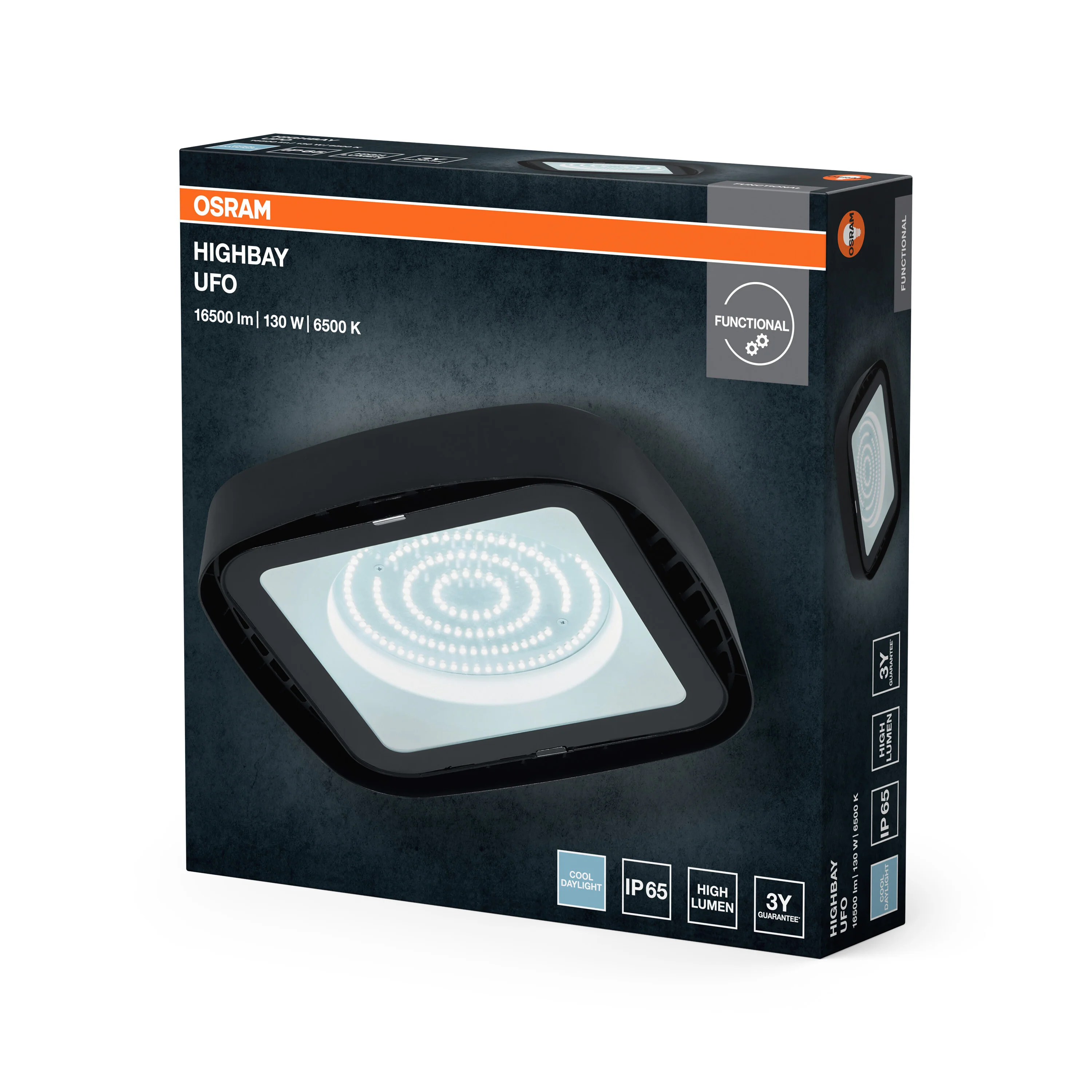 OSRAM Highbay UFO 130W 865 IP65 czarny - Image 7