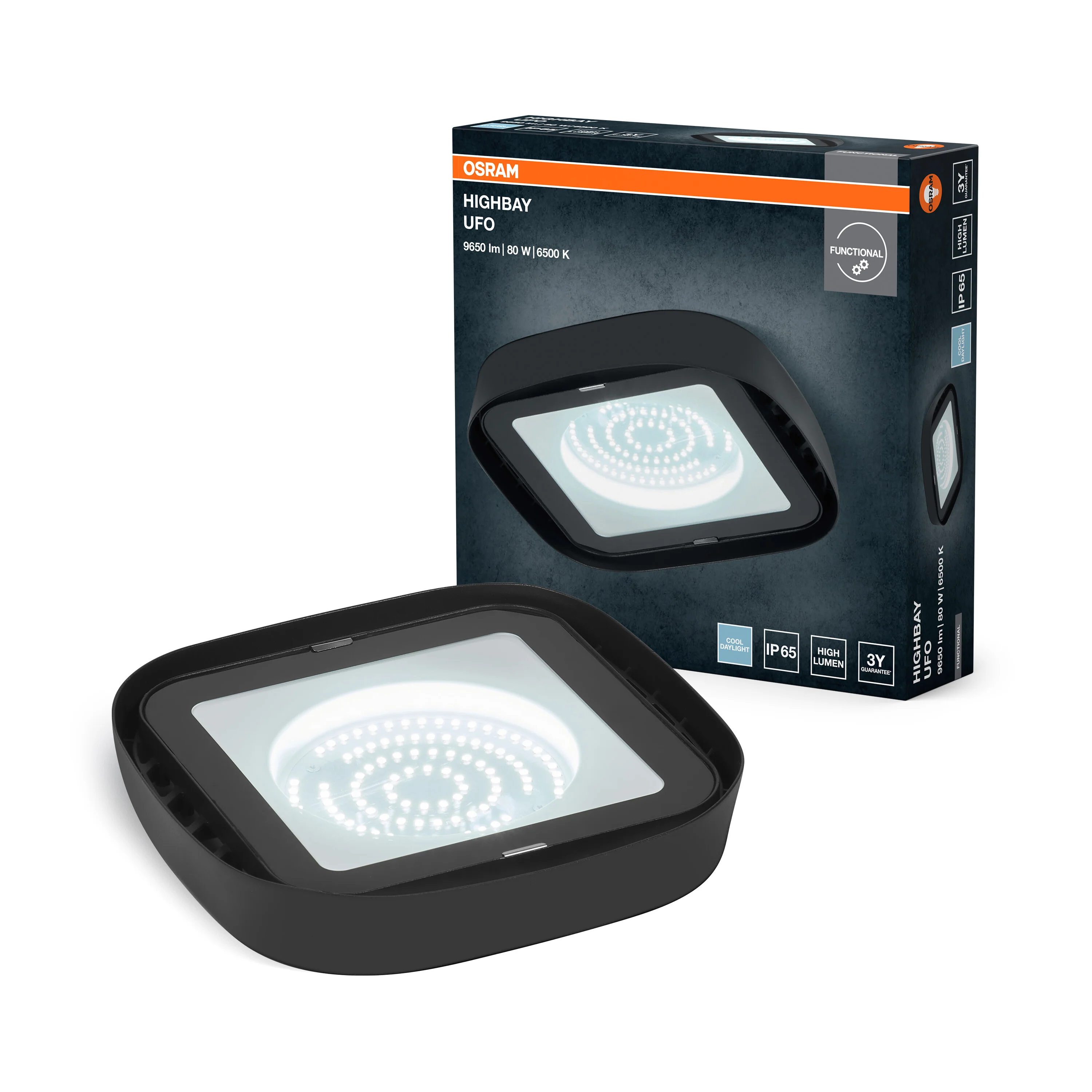 OSRAM Highbay UFO 80W 865 IP65 czarny - Image 6