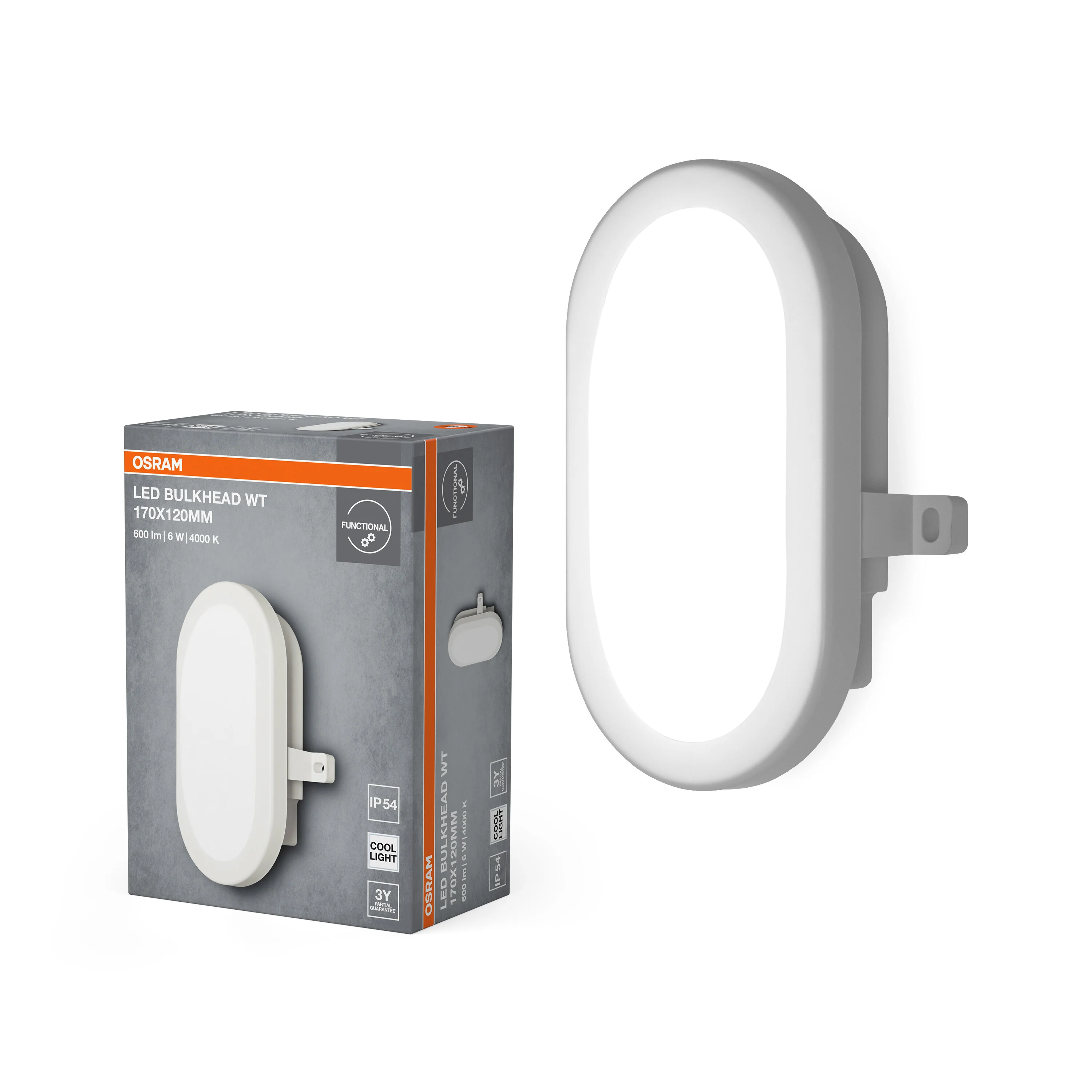 OSRAM LED Bulkhead 6W 4000K biały - Image 5