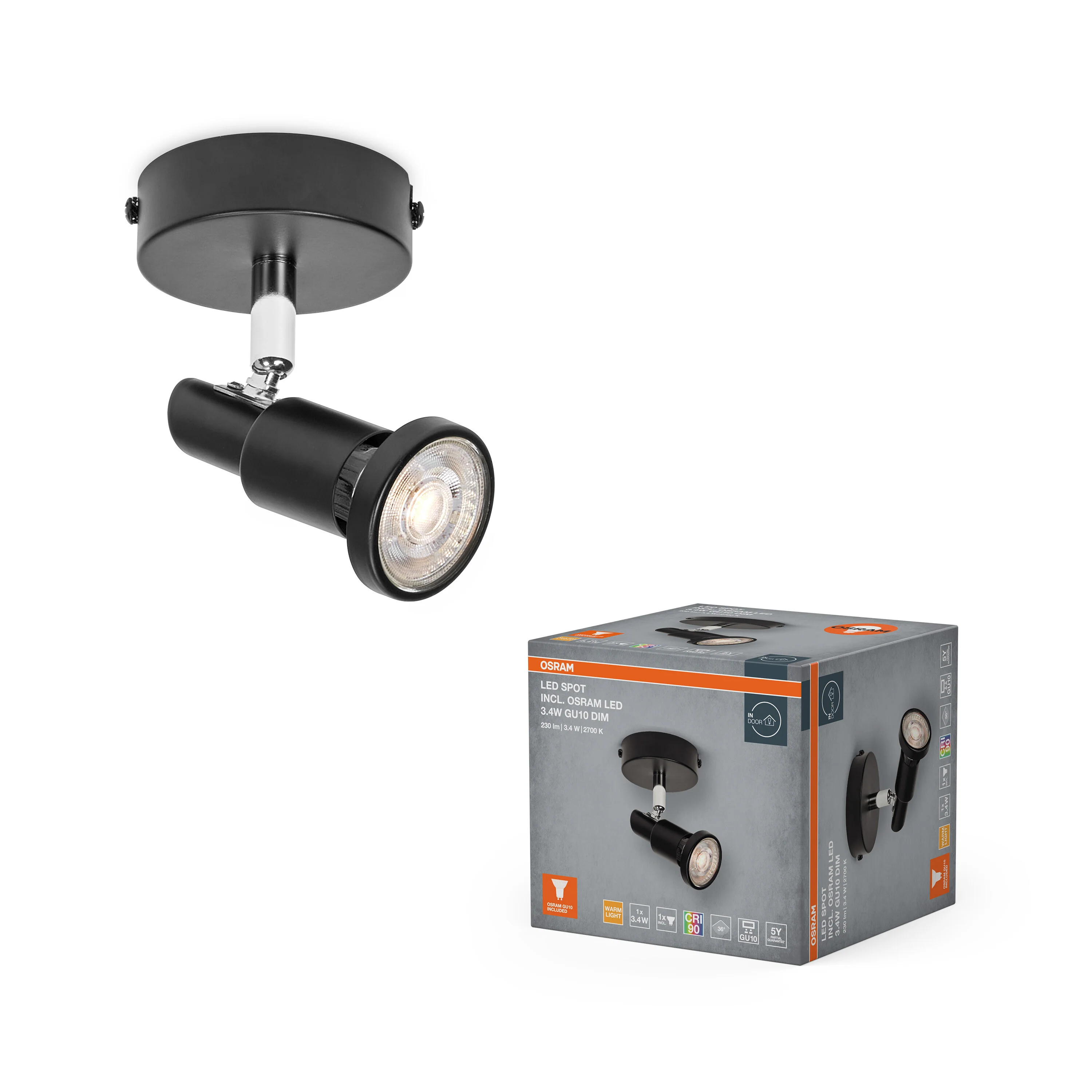 OSRAM LED SPOT biały 2×3.4 W 927 DIM - Image 5