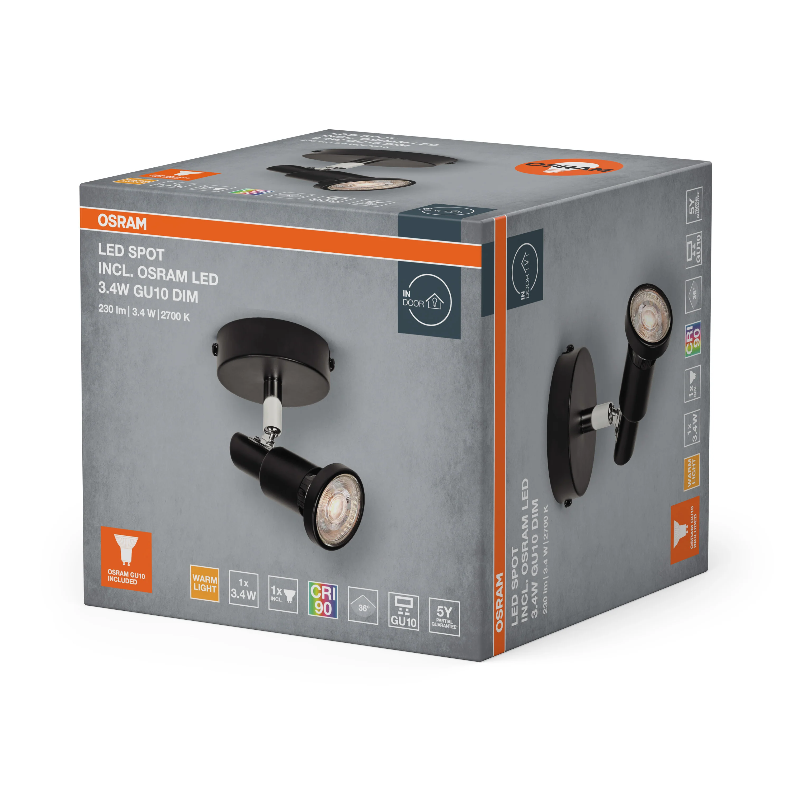 OSRAM LED SPOT biały 2×3.4 W 927 DIM - Image 6