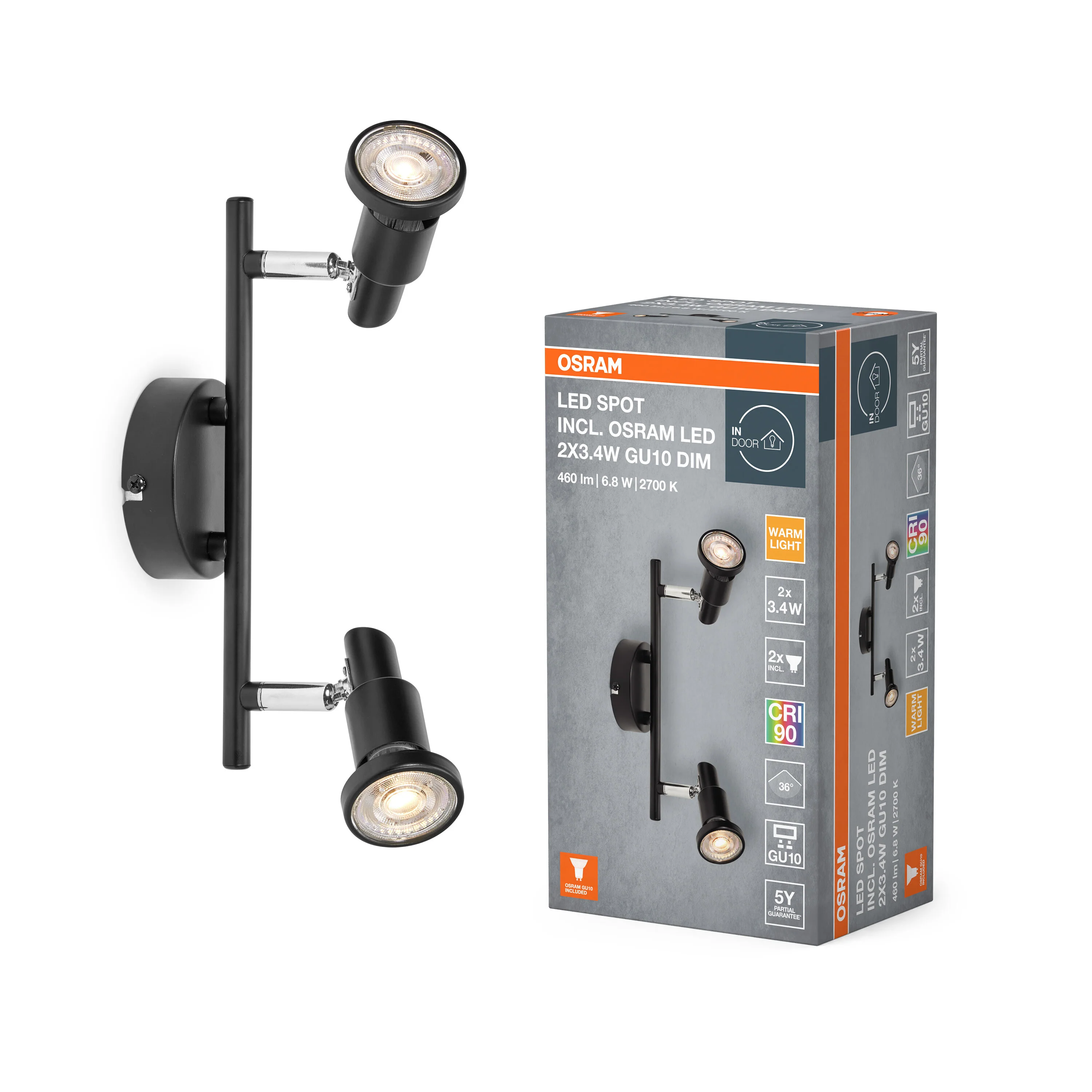 OSRAM LED SPOT biały 3×3.4 W 927 DIM - Image 5