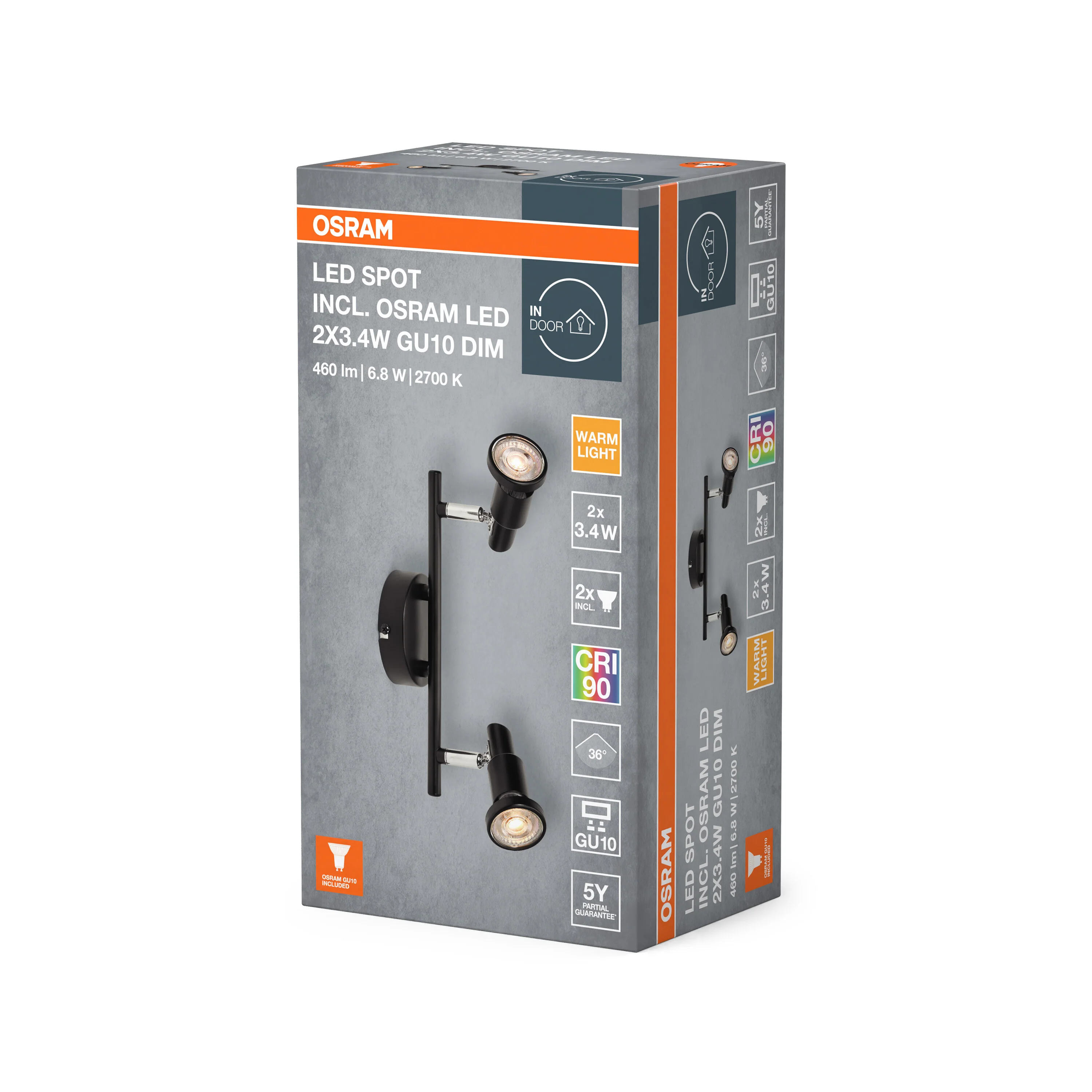 OSRAM LED SPOT biały 3×3.4 W 927 DIM - Image 6