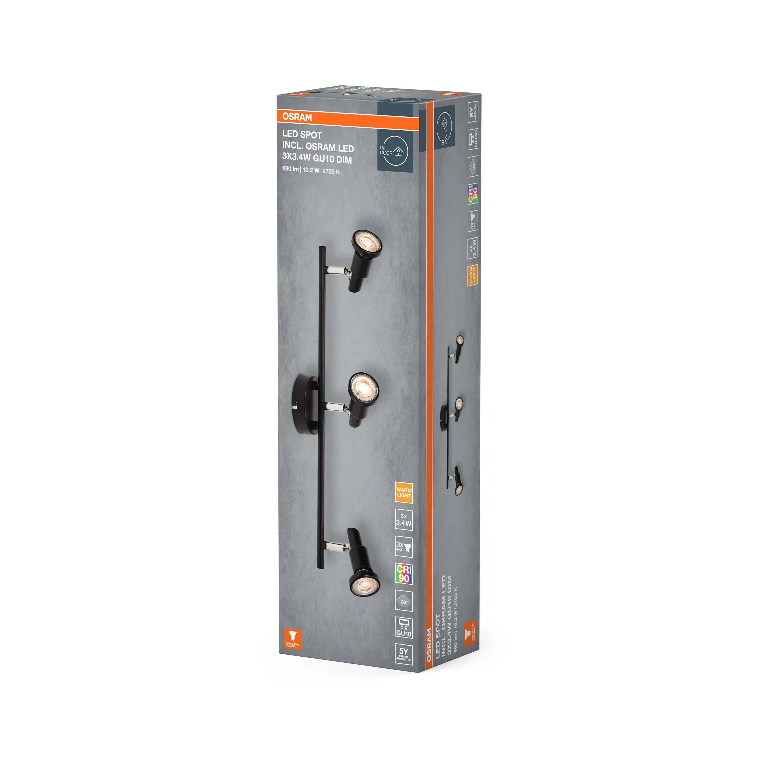 OSRAM LED SPOT biały 4×3.4 W 927 DIM - Image 6