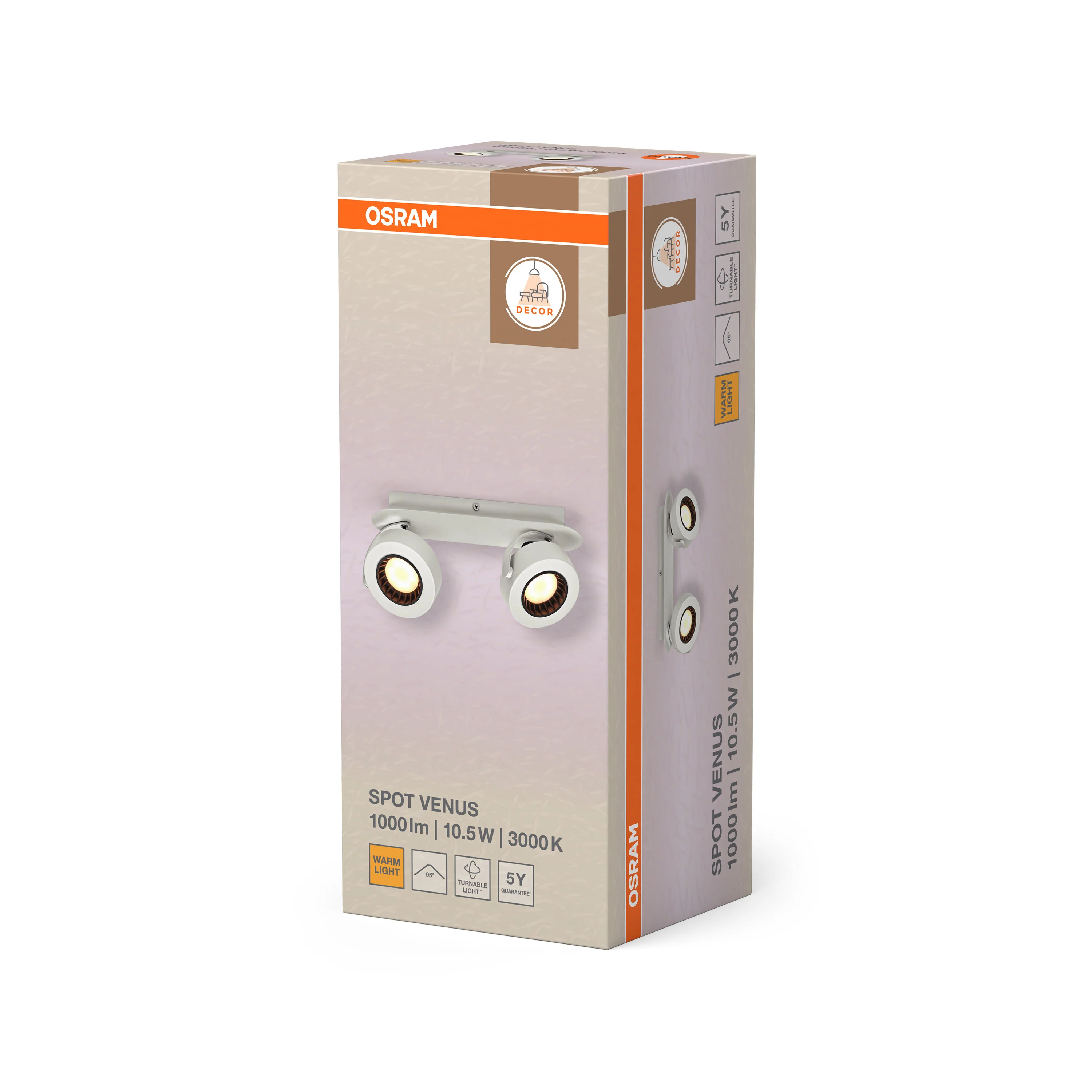 OSRAM LED SPOT czarny 2×3.4 W 927 DIM - Image 6
