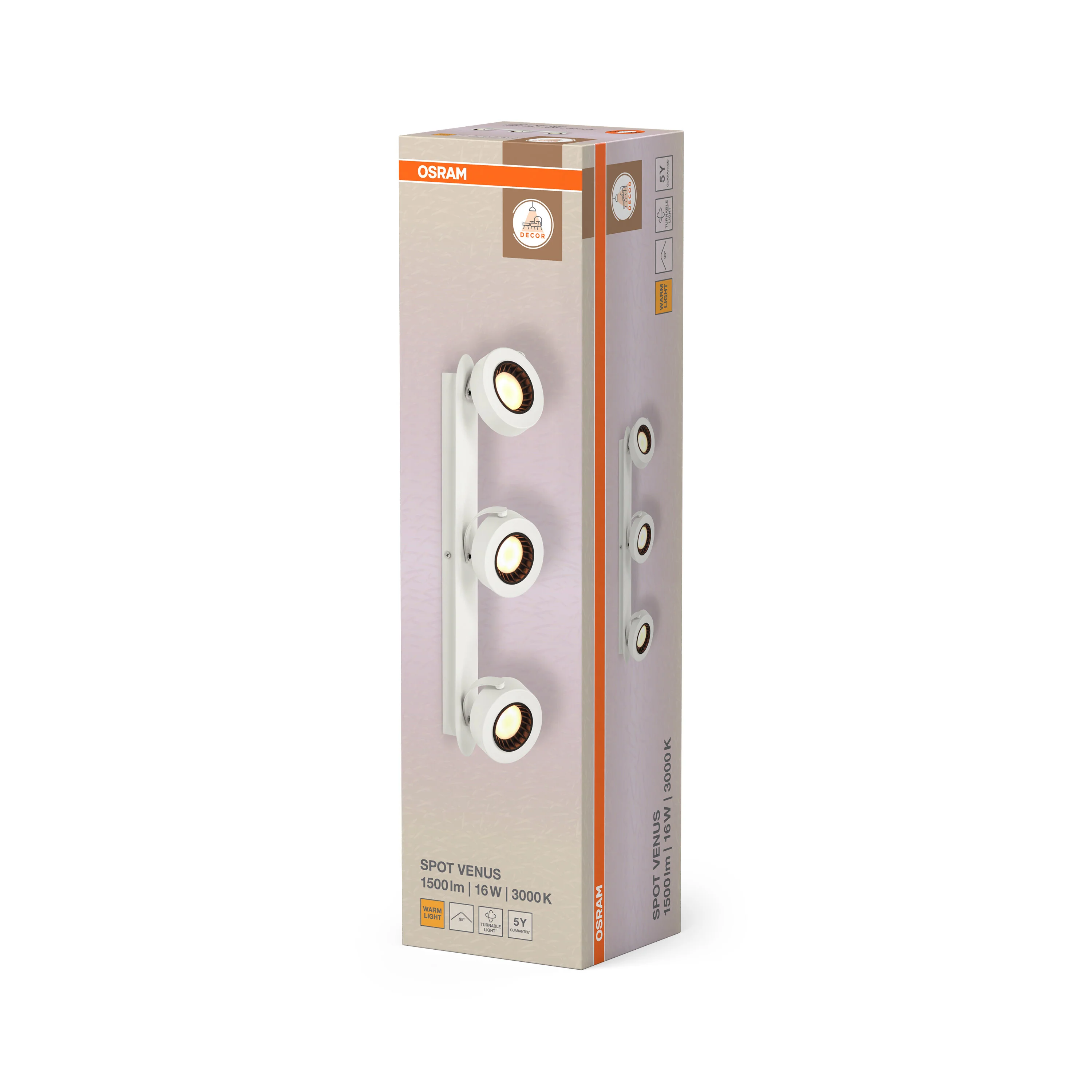 OSRAM LED SPOT czarny 3×3.4 W 927 DIM - Image 6