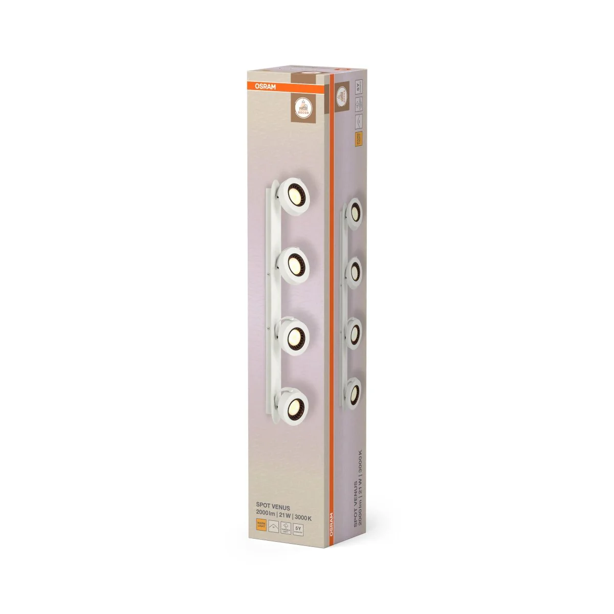 OSRAM LED SPOT czarny 4×3.4 W 927 DIM - Image 2