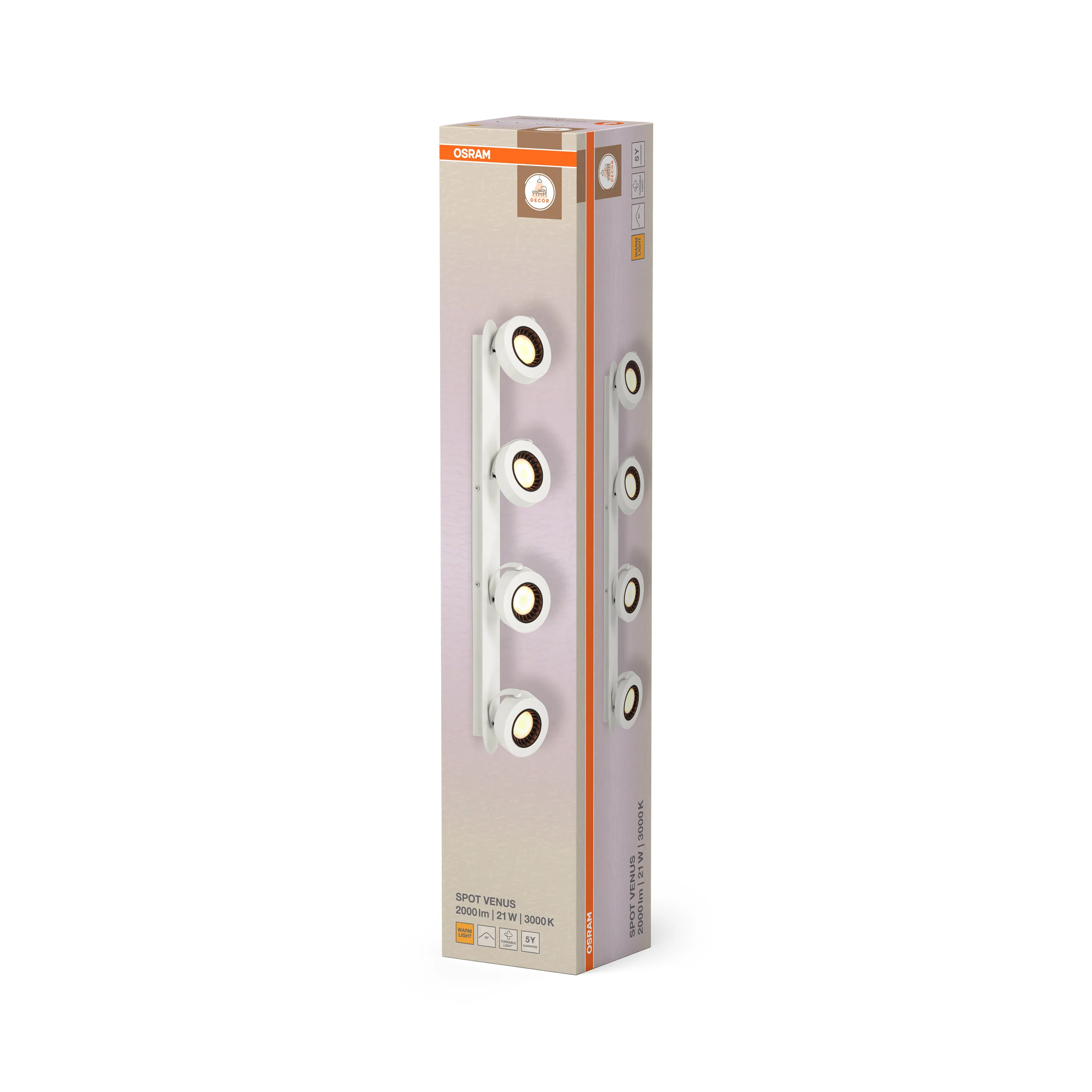 OSRAM LED SPOT czarny 4×3.4 W 927 DIM - Image 6